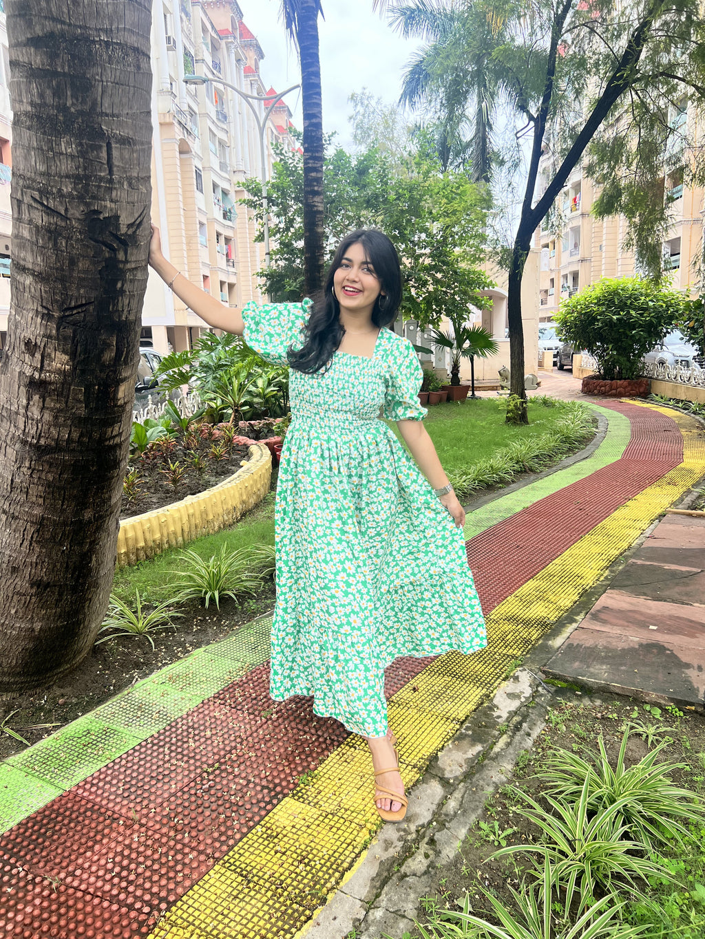 Radiant Printed Maxi Dress