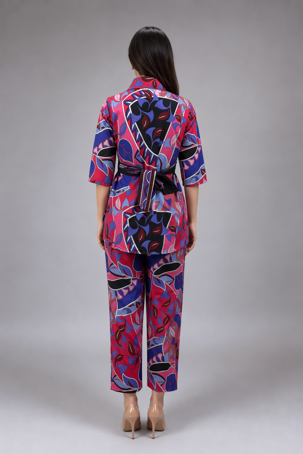 Blush Elegance Digital Print Co-ord