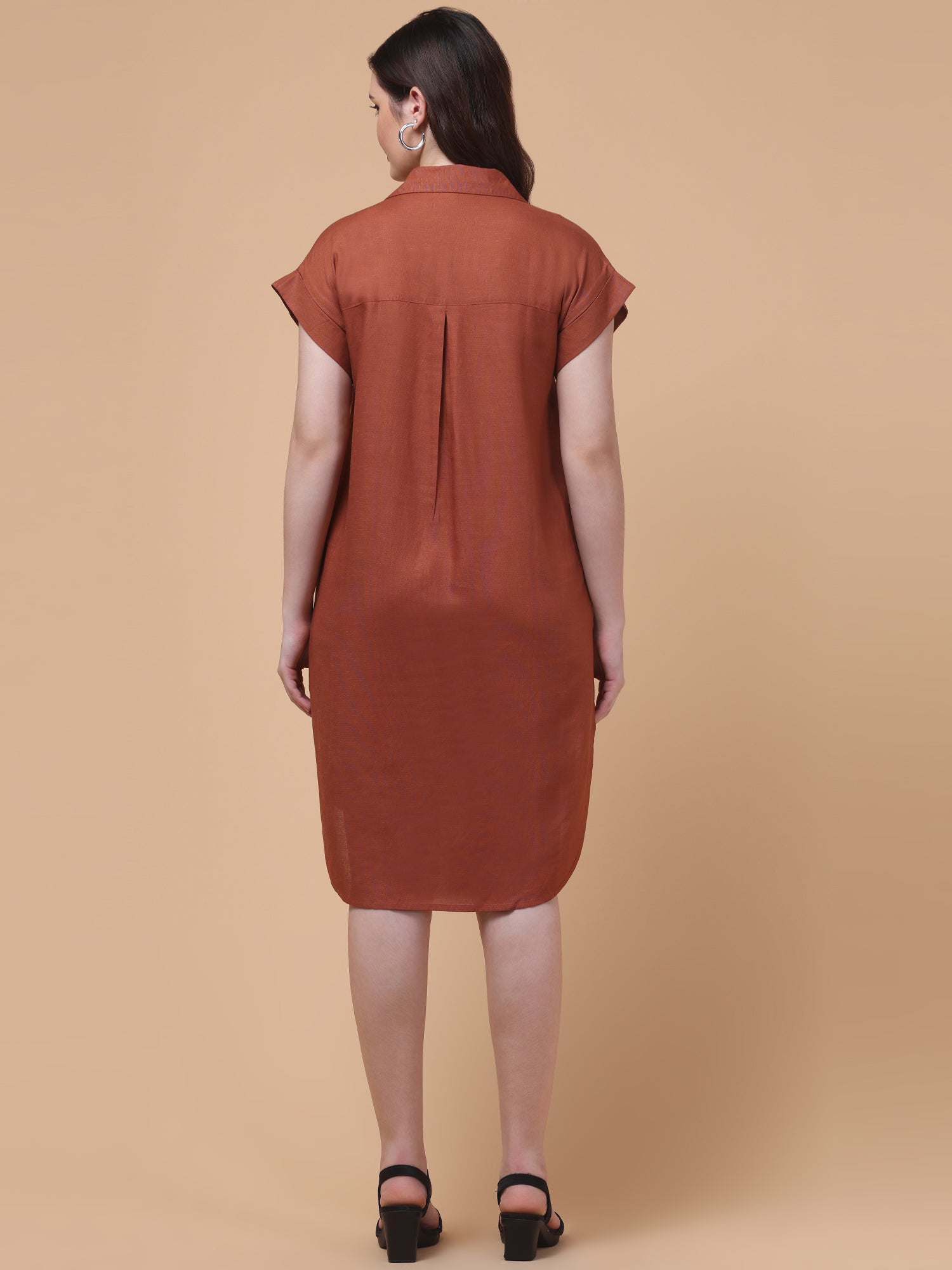 Breezy Linen Shirt Dress