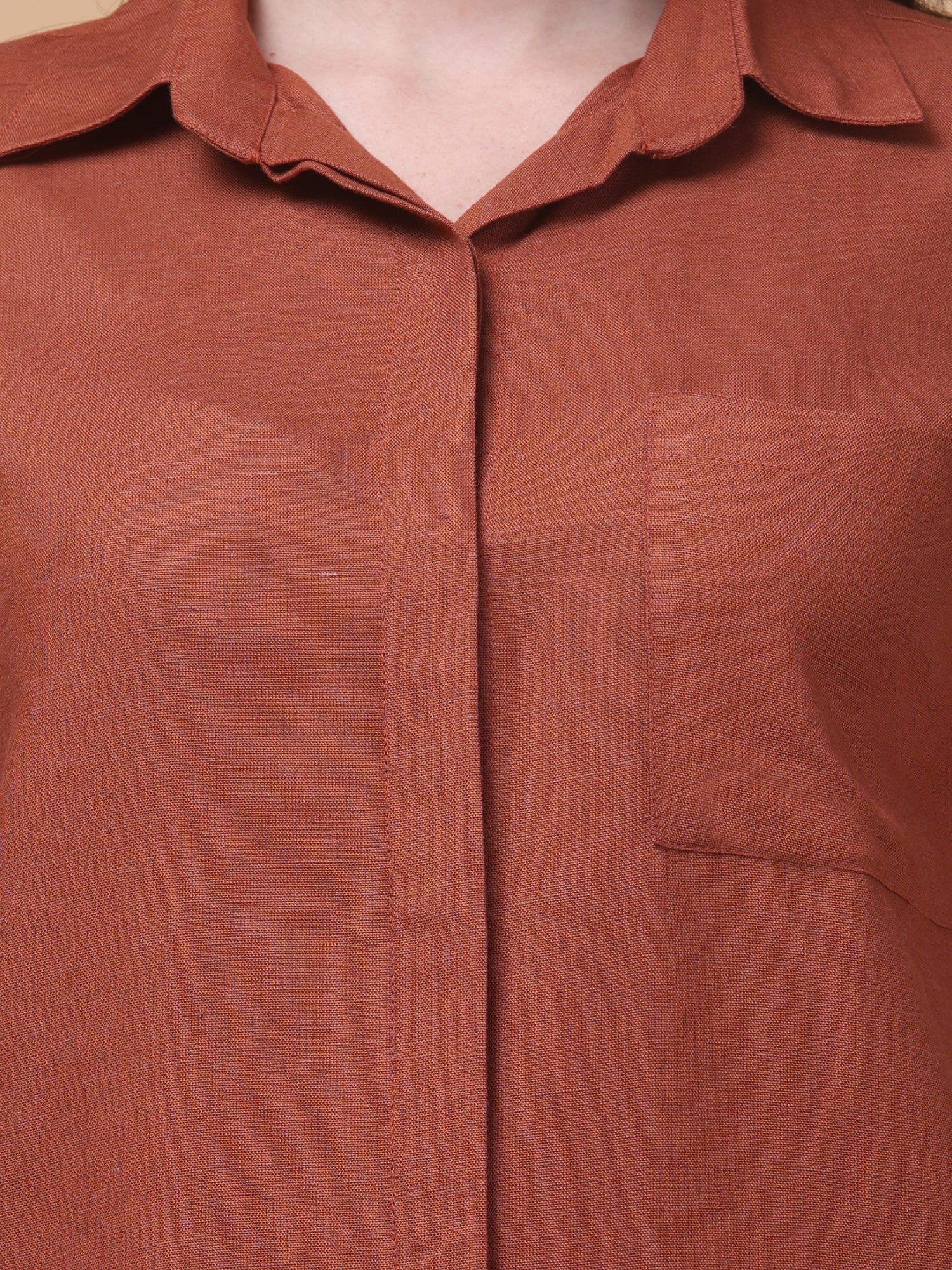 Breezy Linen Shirt Dress