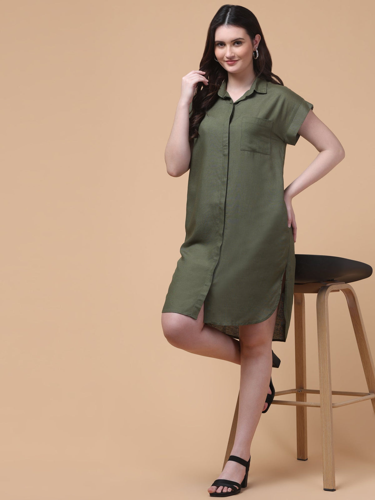 Breezy Linen Shirt Dress