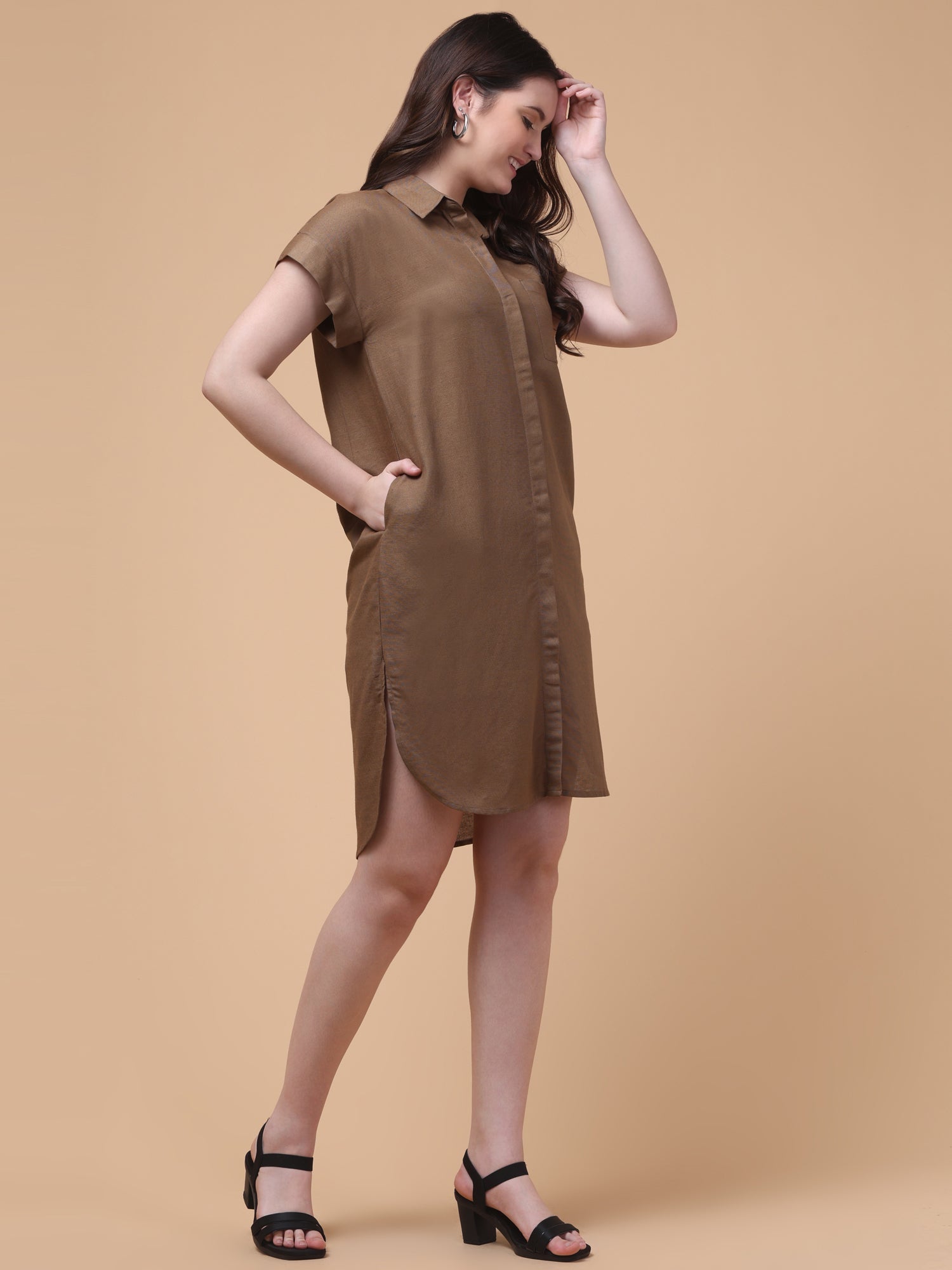 Breezy Linen Shirt Dress