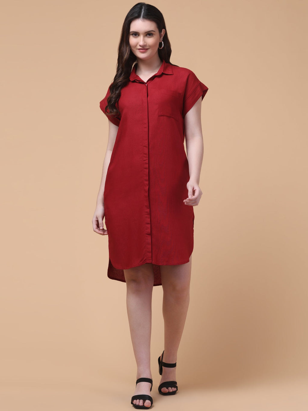 Breezy Linen Shirt Dress
