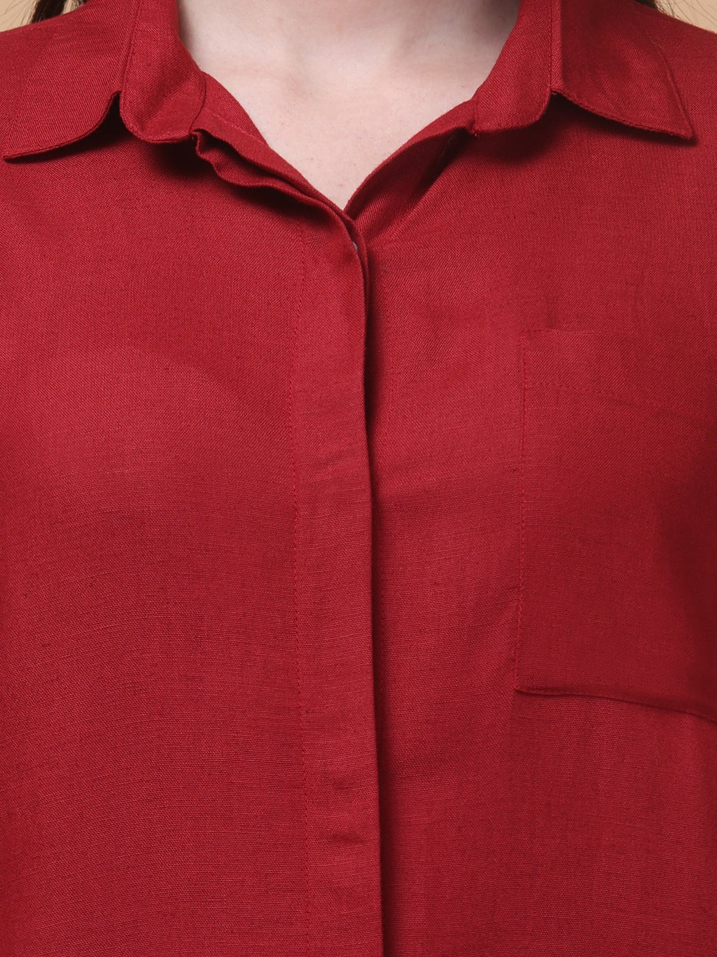 Breezy Linen Shirt Dress