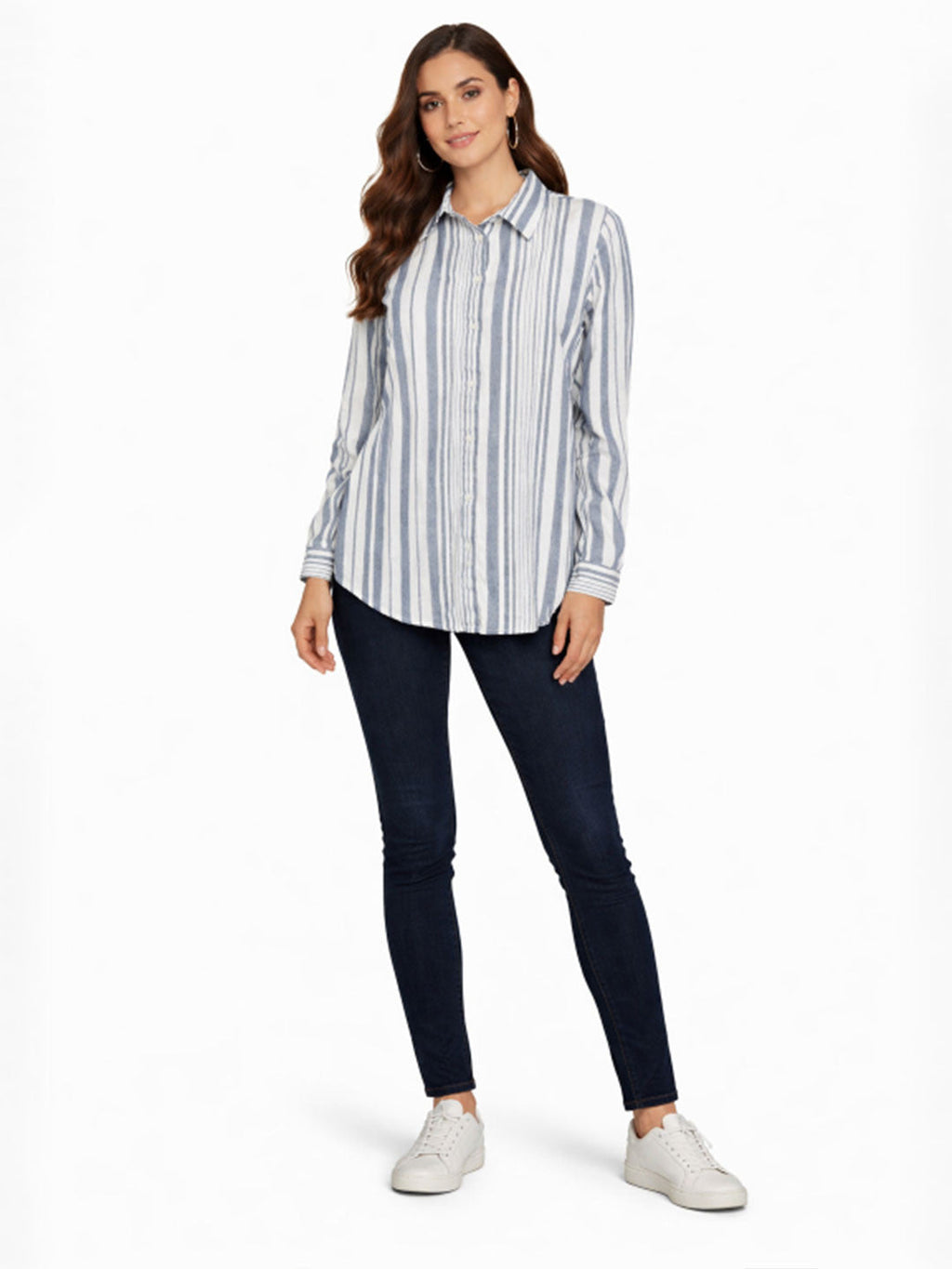 White Stripe Elegance Shirt