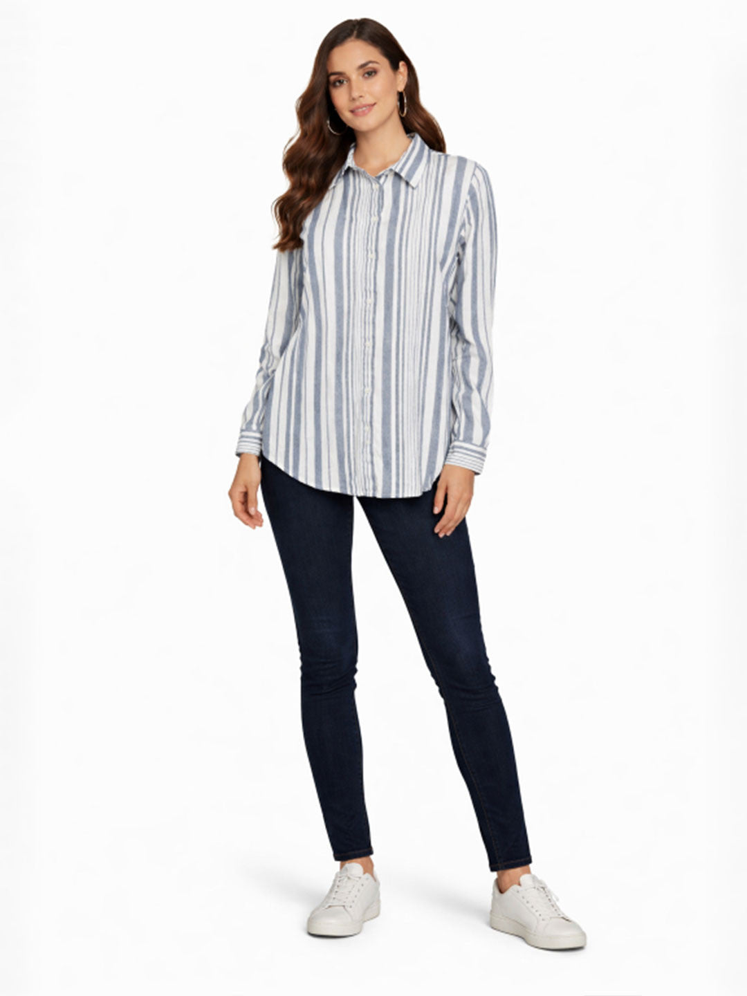 White Stripe Elegance Shirt