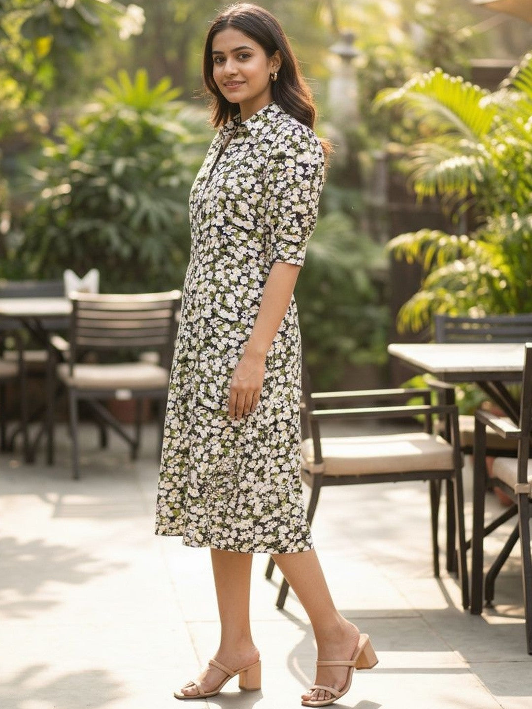 Classic Rayon Shirt Dress