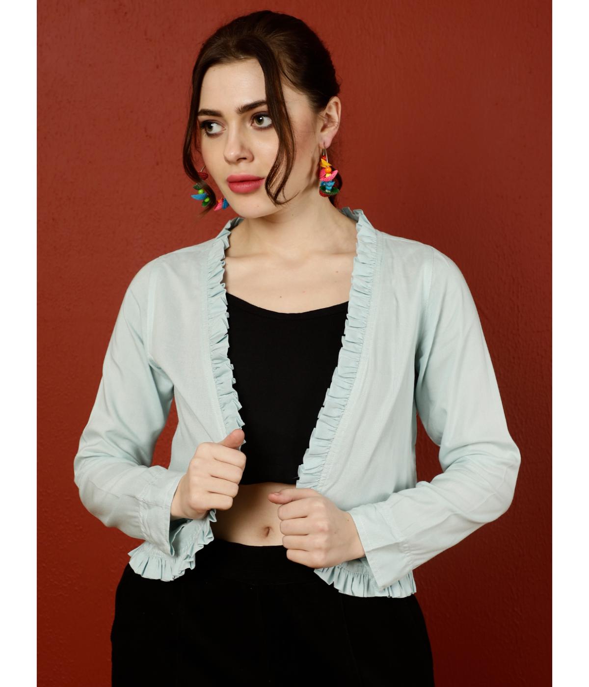 Serene Front Open Shrug Top