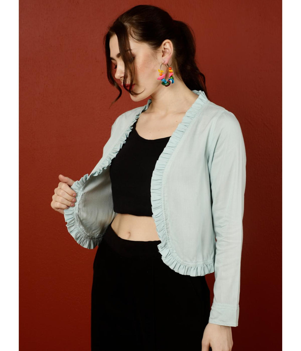 Serene Front Open Shrug Top