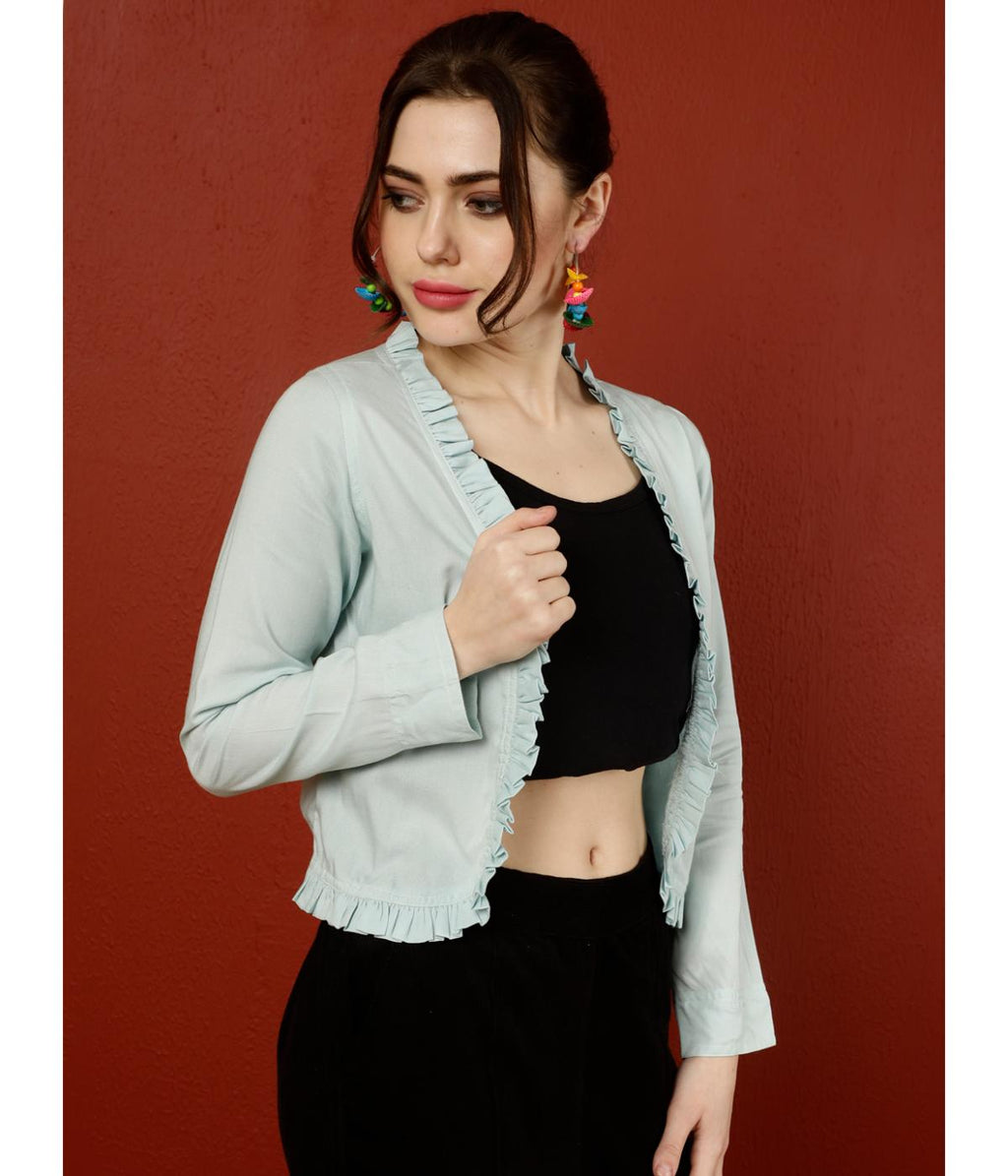 Serene Front Open Shrug Top