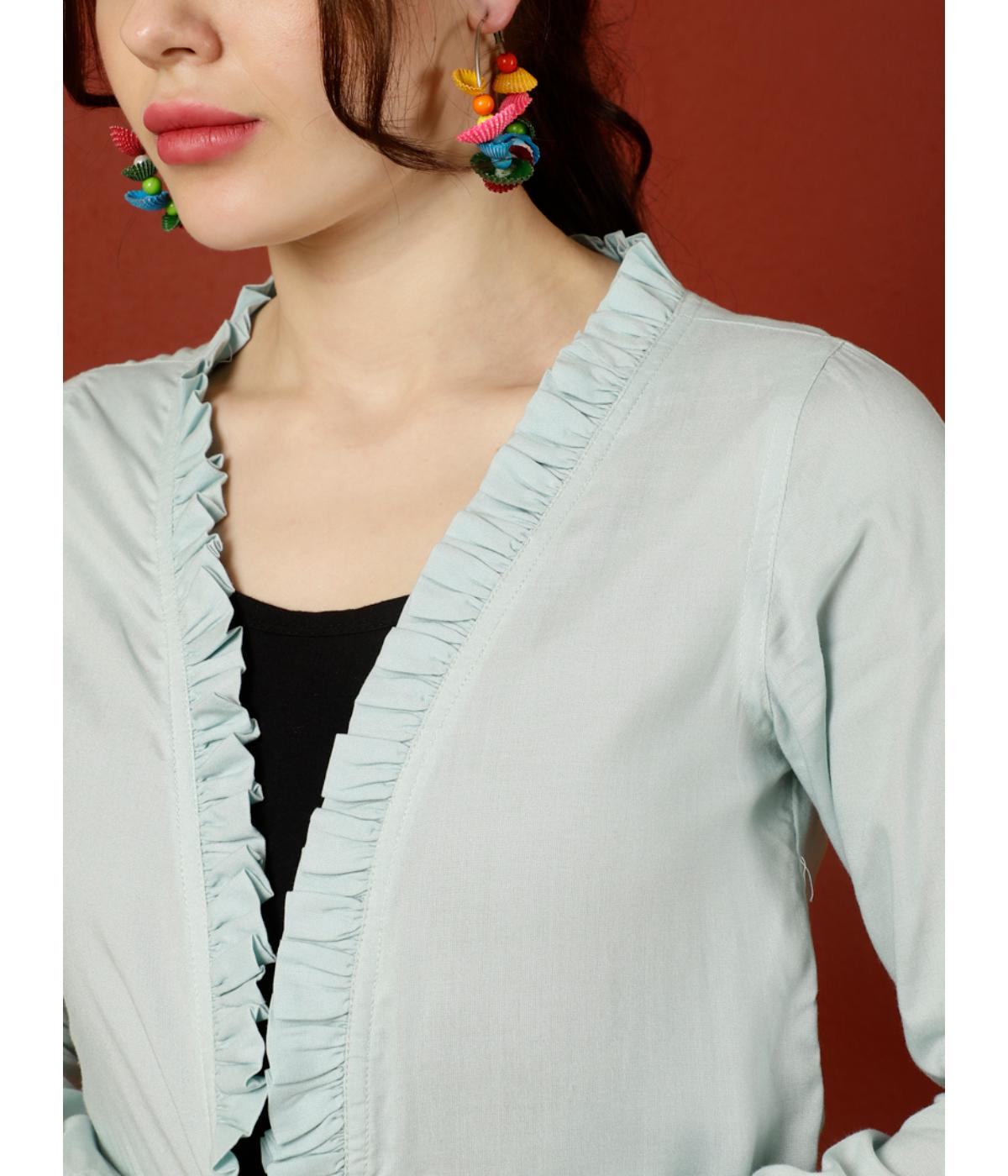 Serene Front Open Shrug Top
