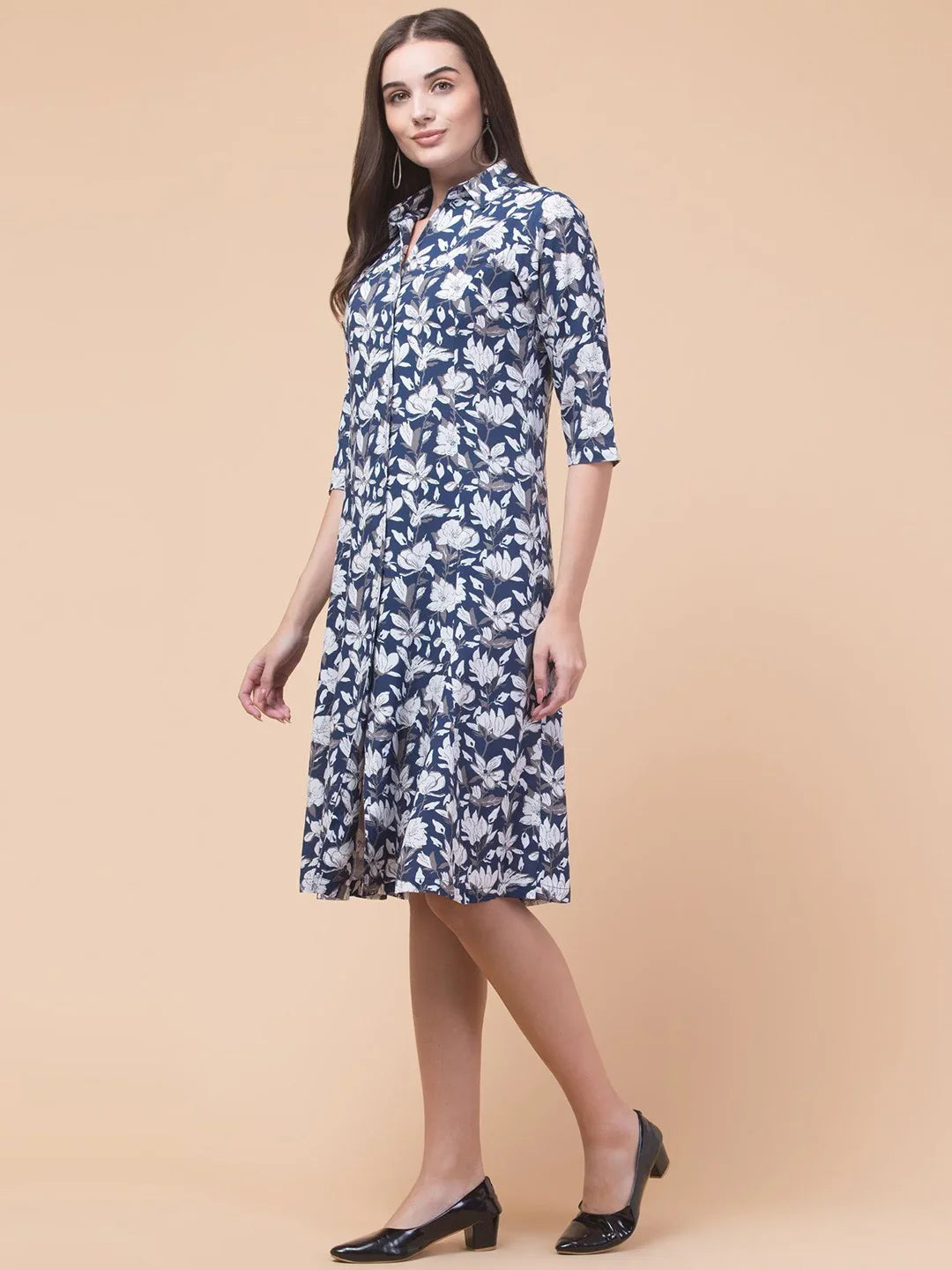 Classic Rayon Shirt Dress