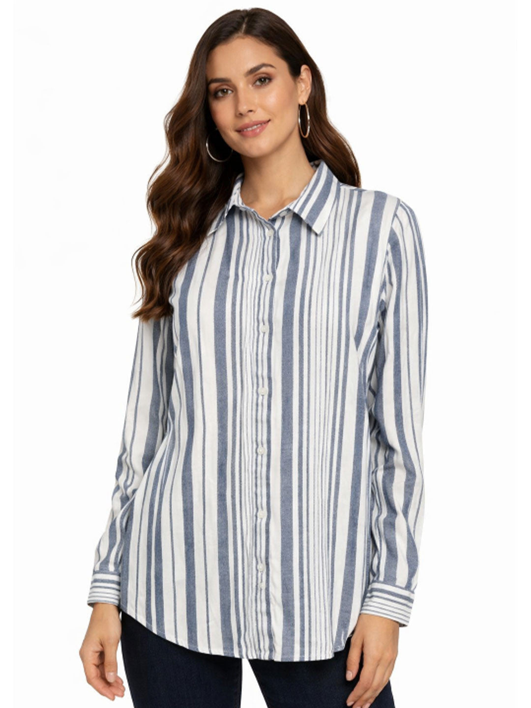 White Stripe Elegance Shirt
