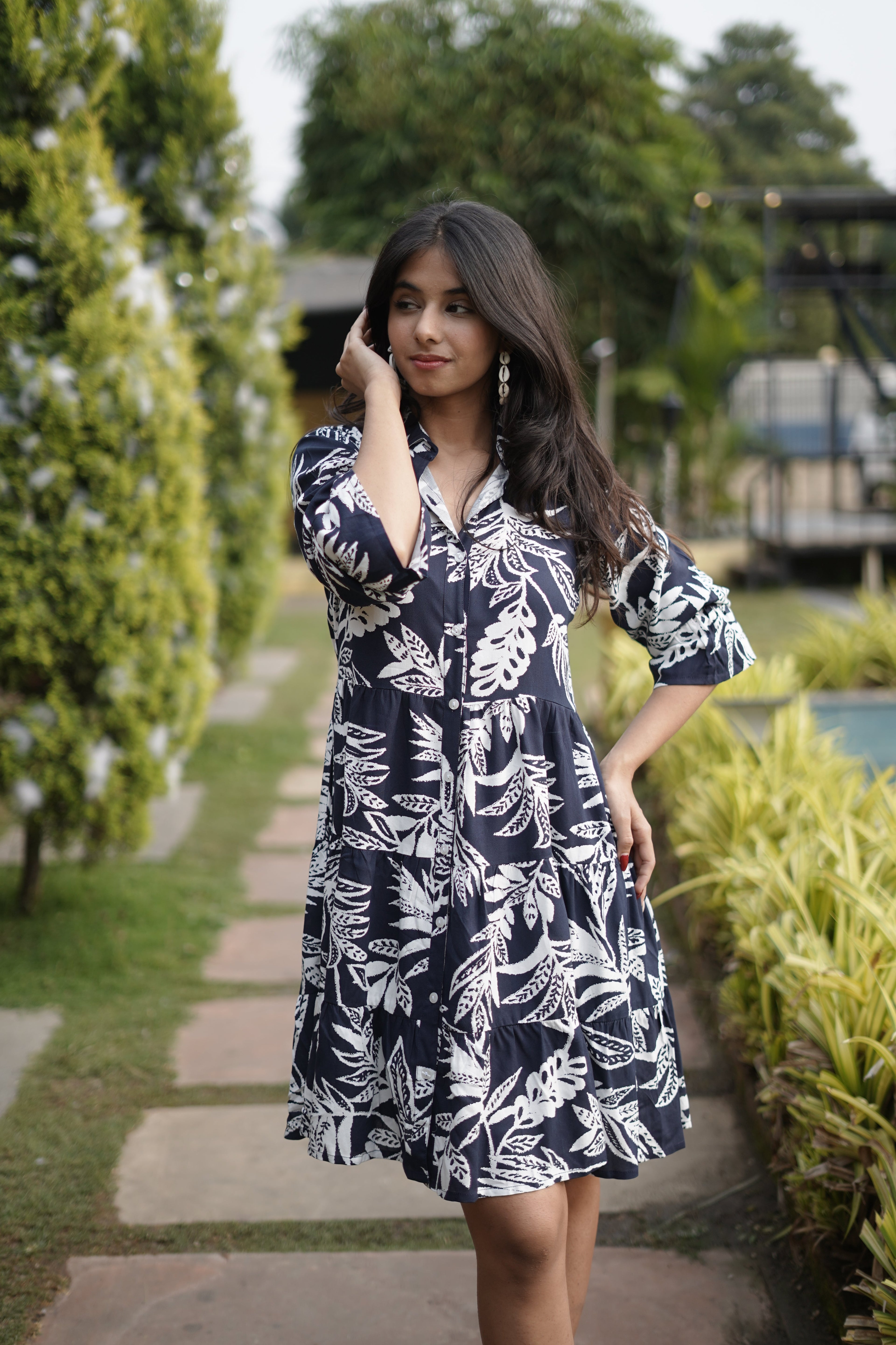 Timeless Navy Blue Dress