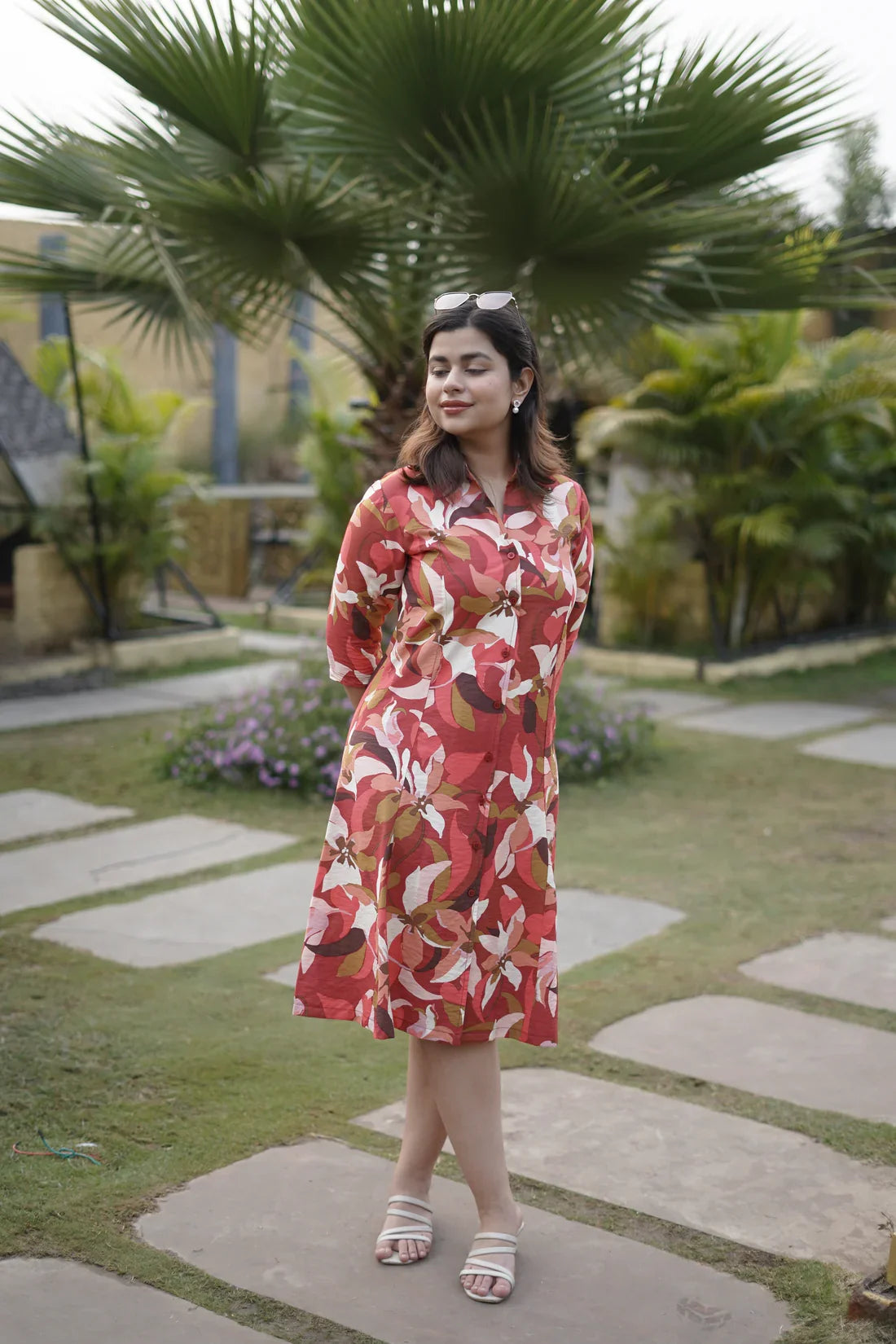 Classic Rayon Shirt Dress