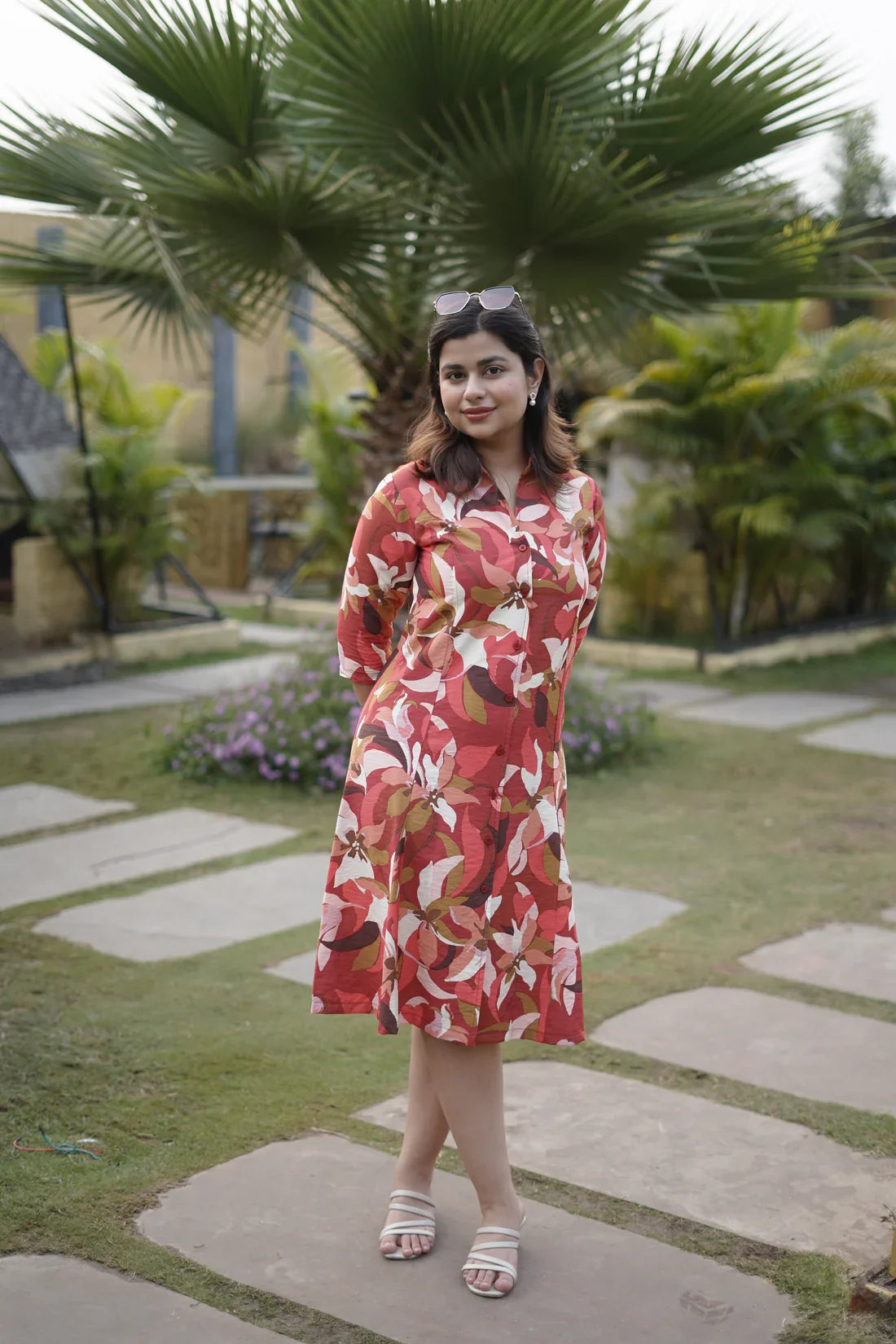 Classic Rayon Shirt Dress