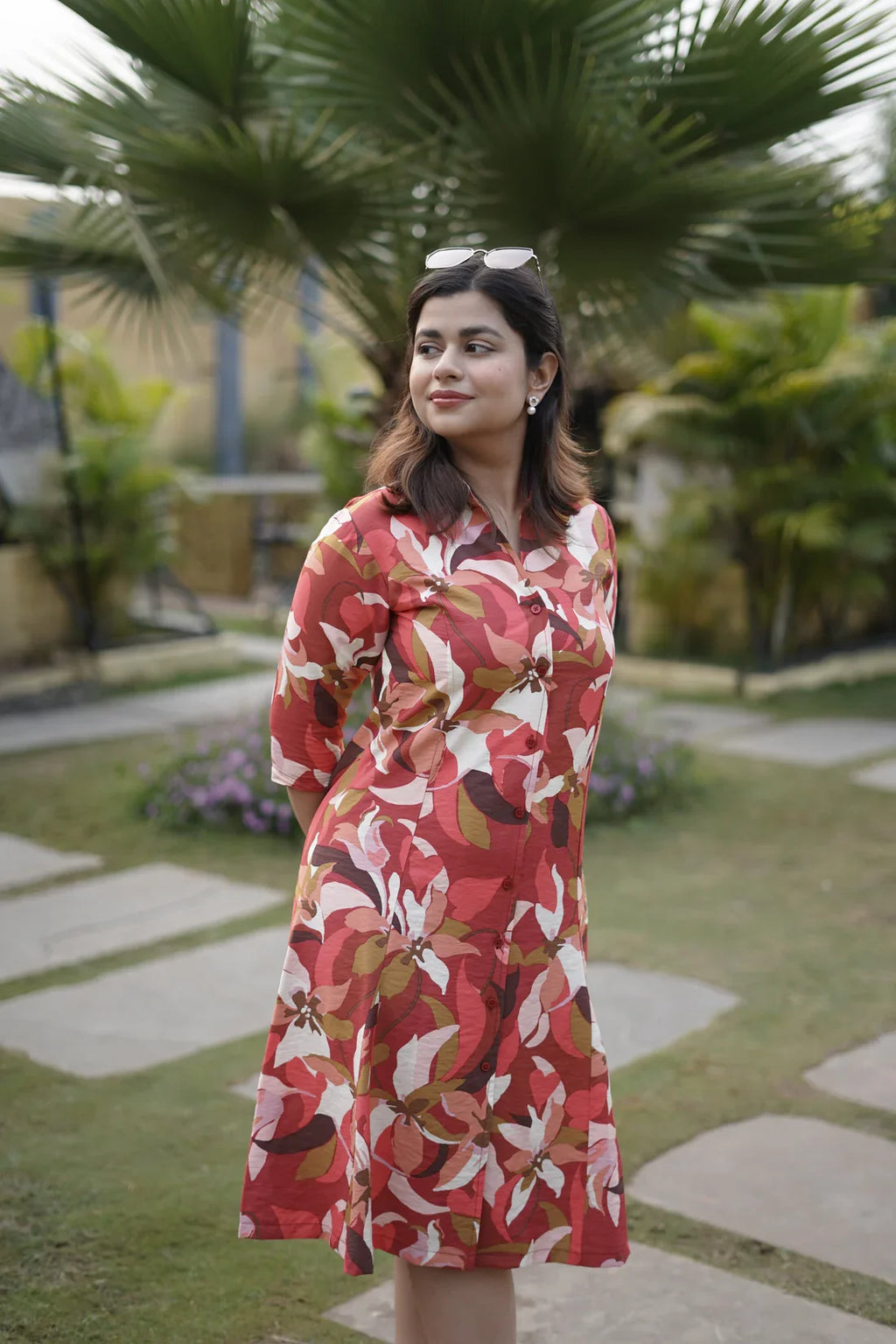 Classic Rayon Shirt Dress