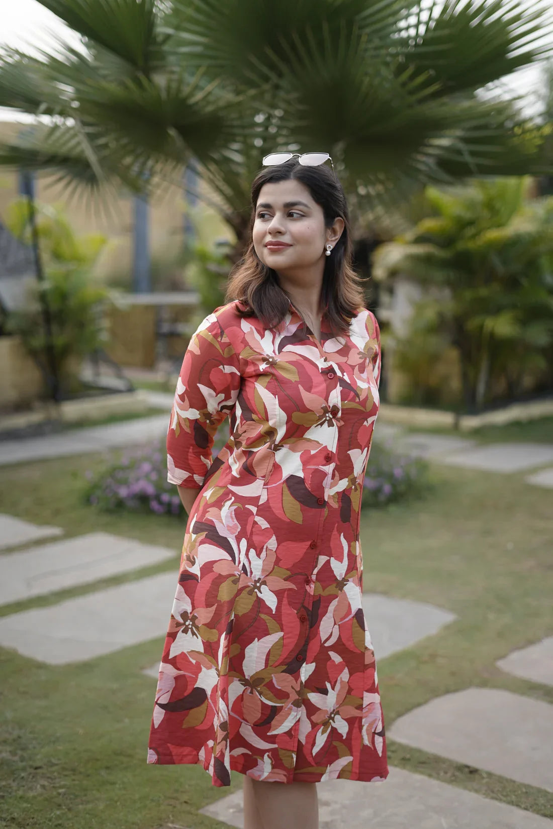 Classic Rayon Shirt Dress