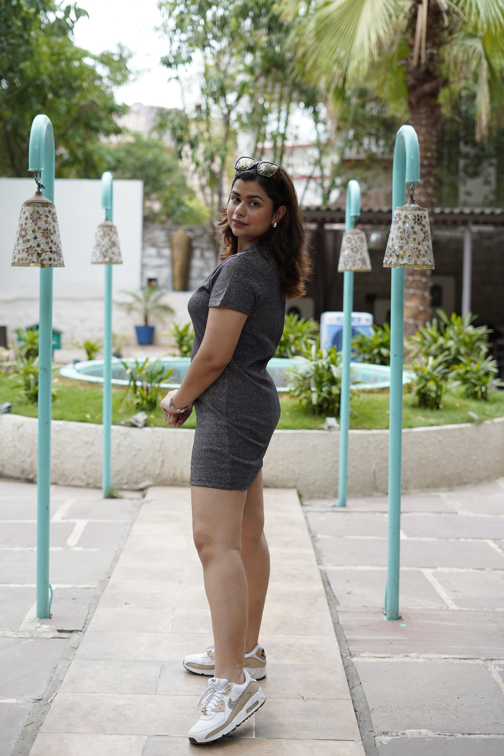Midnight Spark Black Bodycon Dress