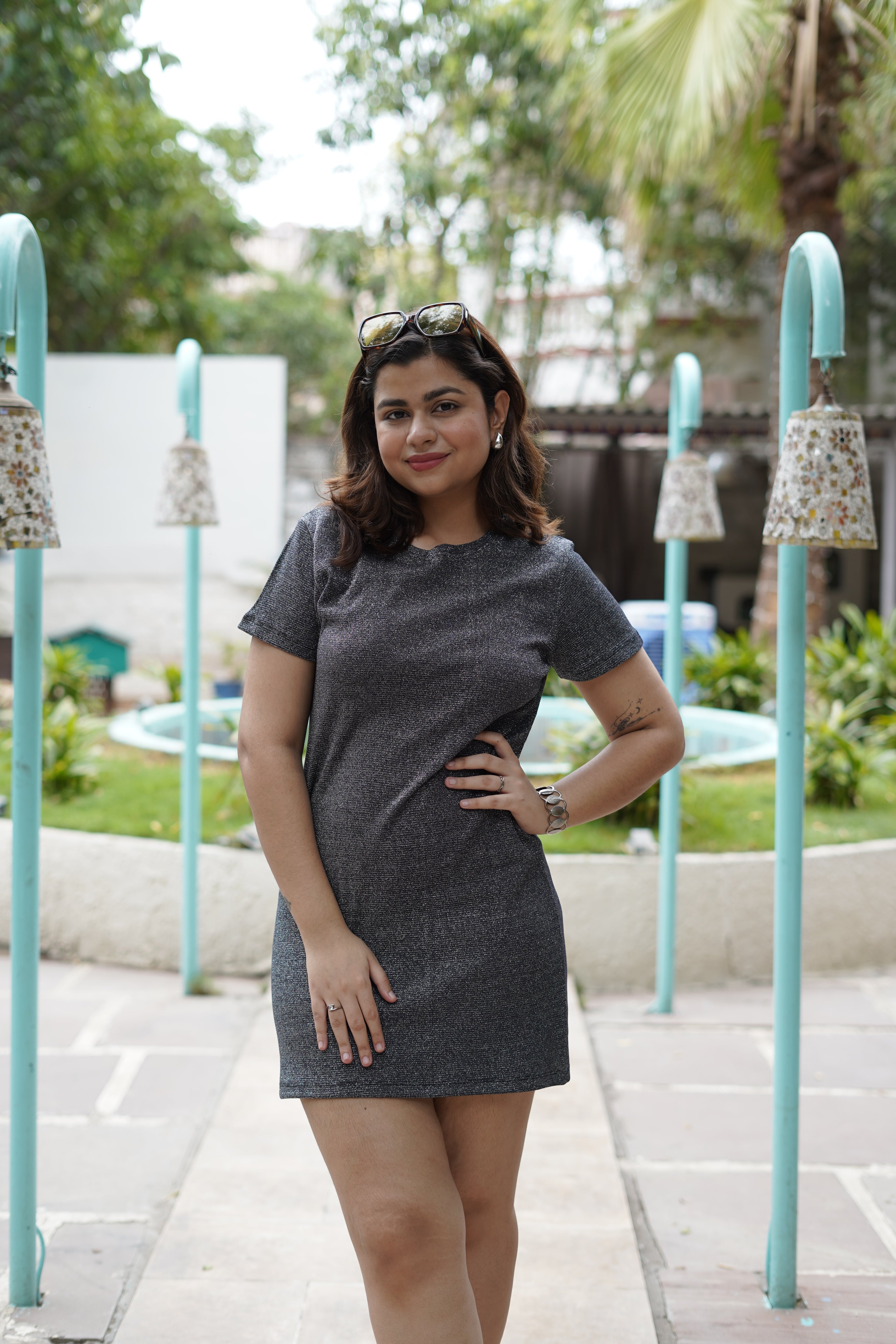 Midnight Spark Black Bodycon Dress