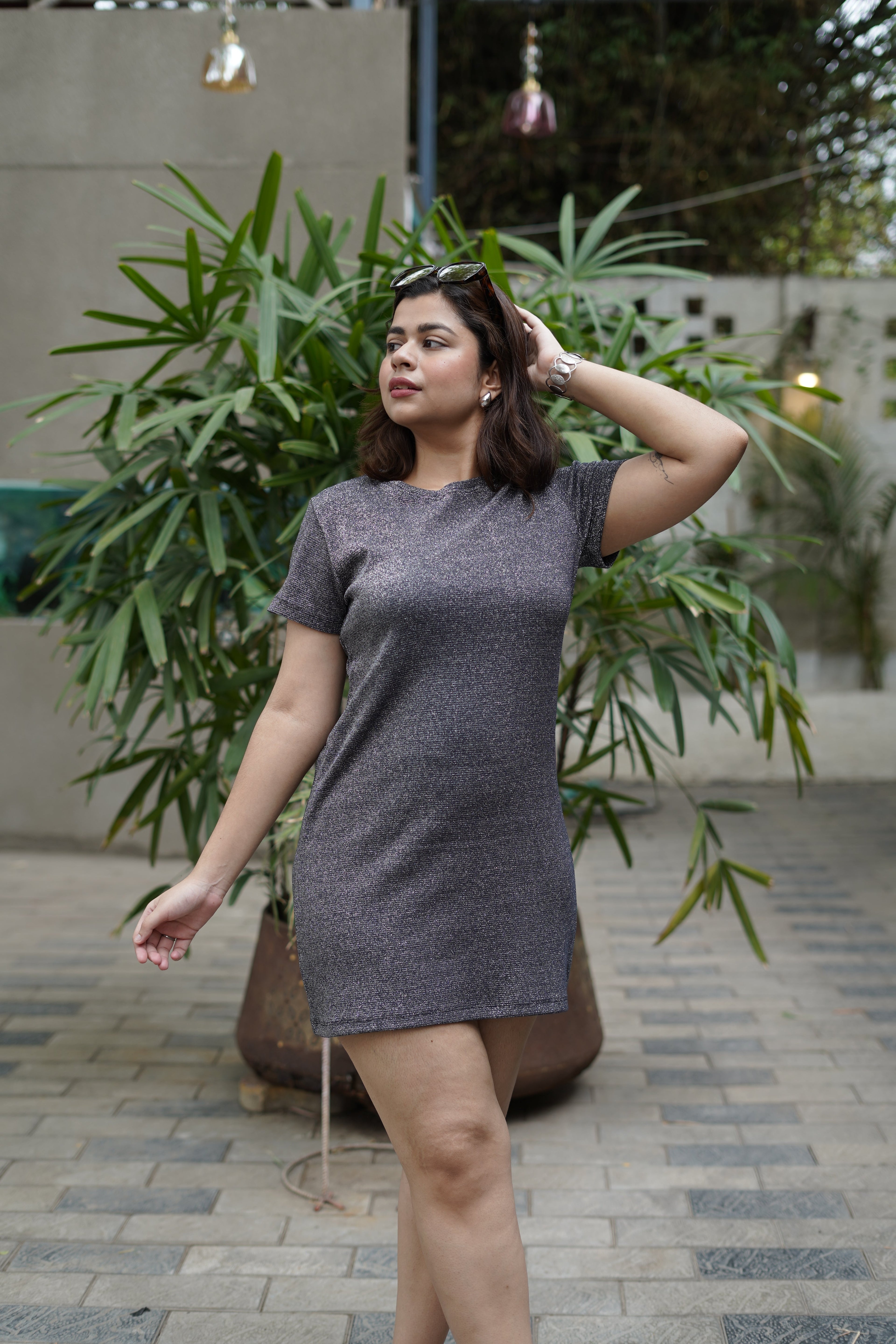 Midnight Spark Black Bodycon Dress