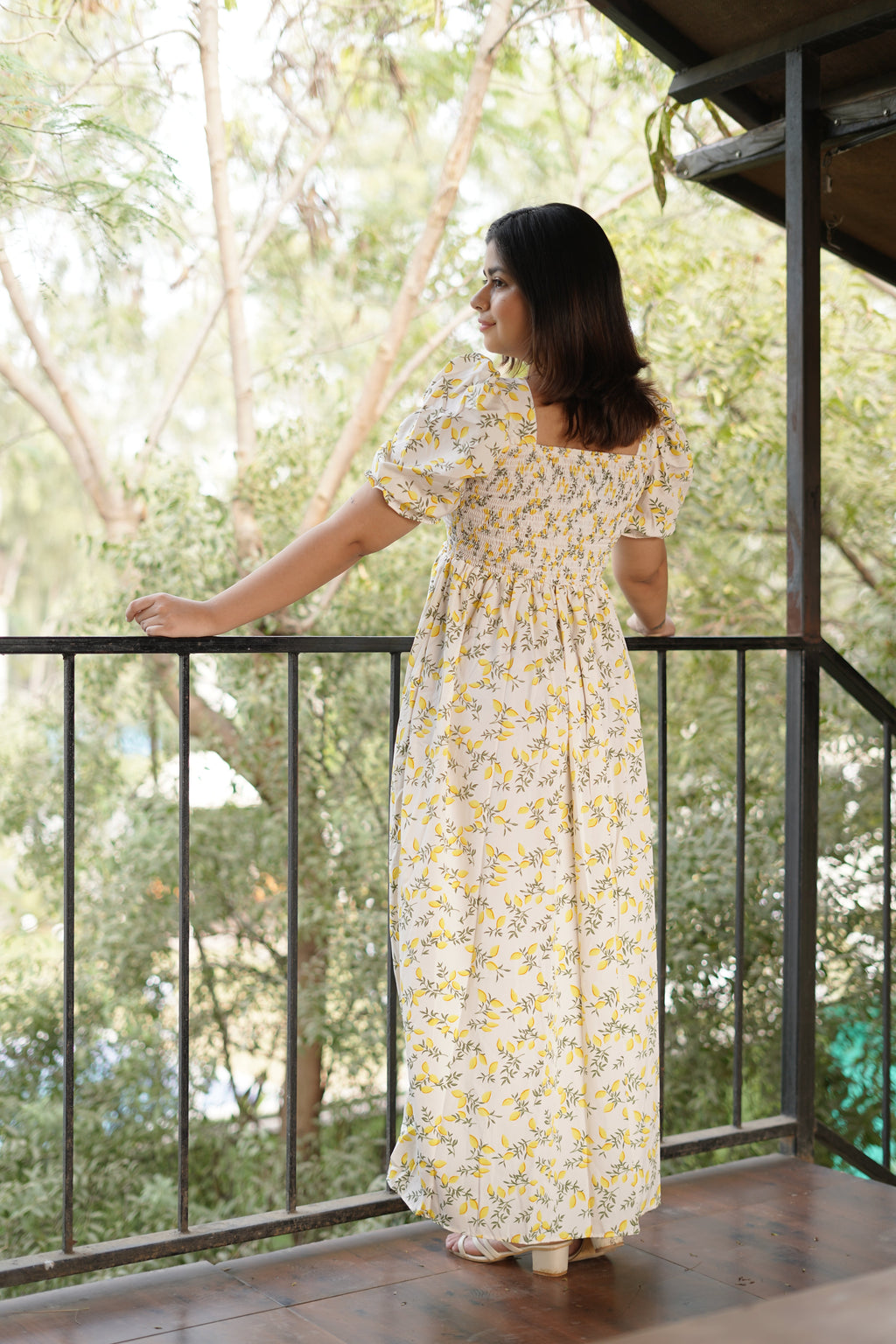 Yellow Blossom Maxi Dress