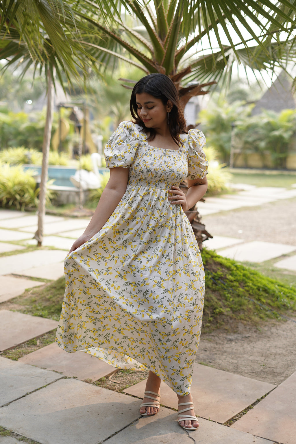 Yellow Blossom Maxi Dress