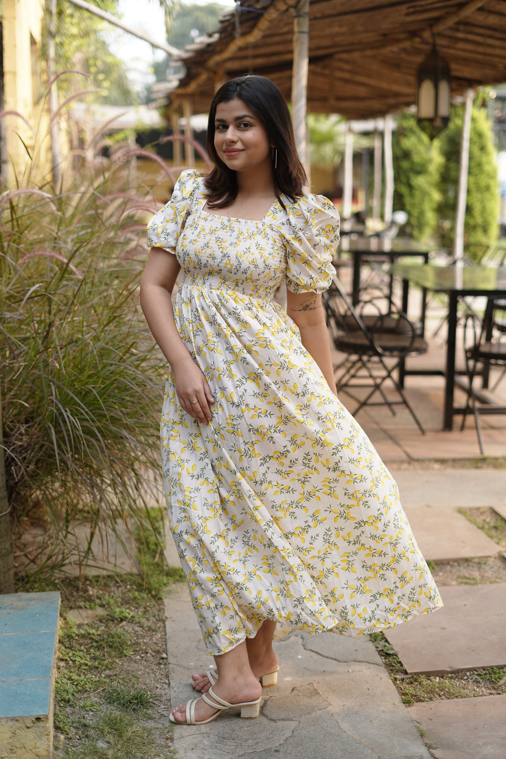 Yellow Blossom Maxi Dress