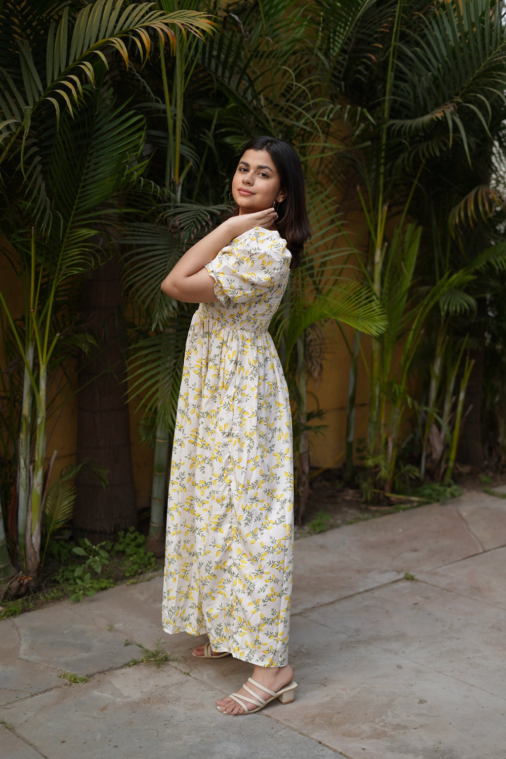 Yellow Blossom Maxi Dress