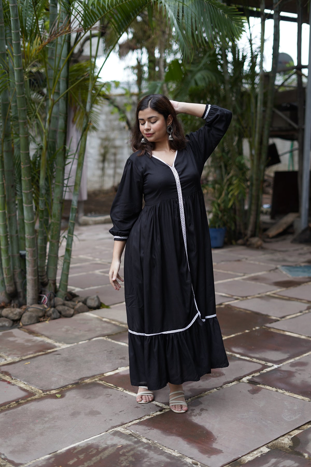 Midnight Muse Fit & Flare Maxi Dress