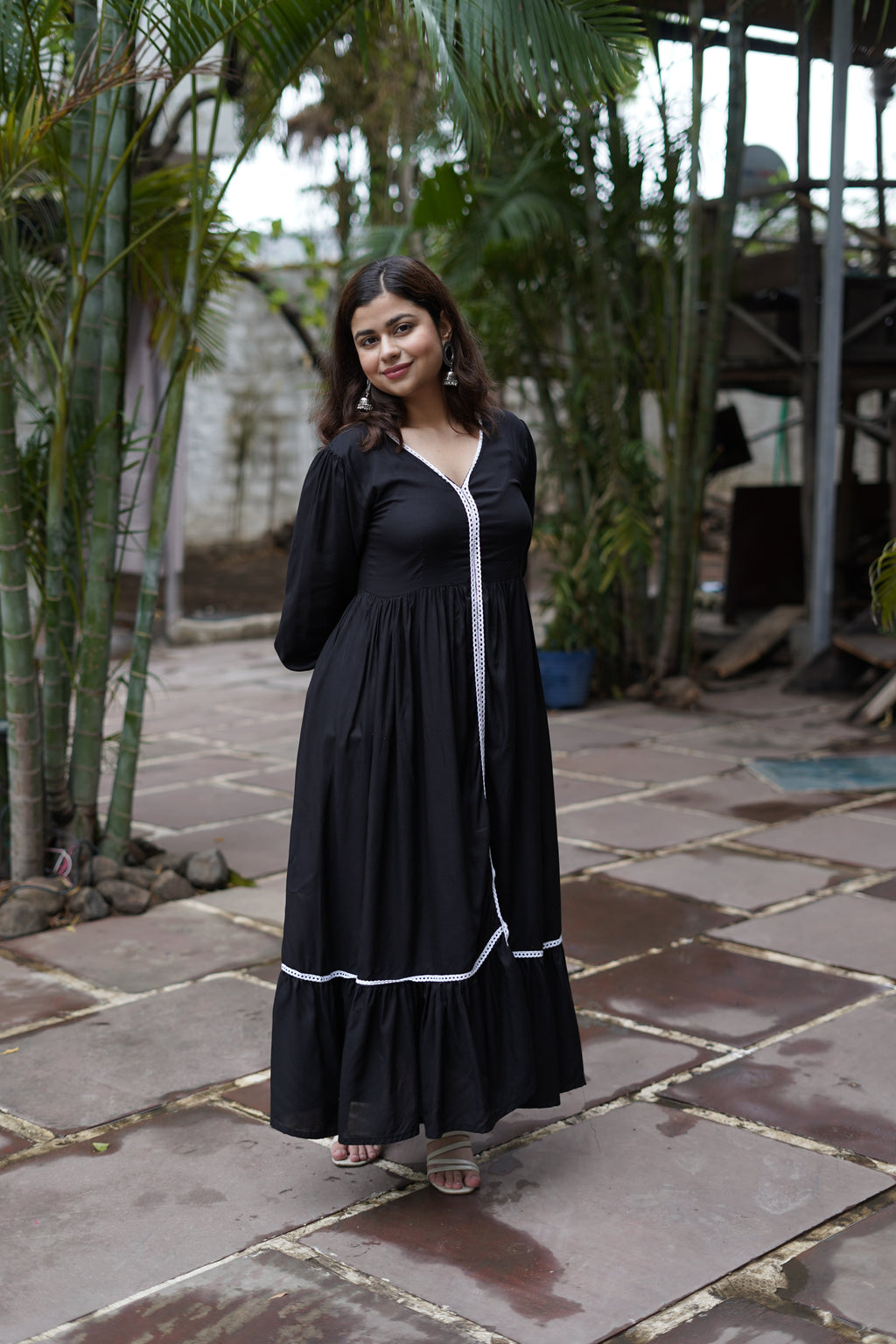 Midnight Muse Fit & Flare Maxi Dress