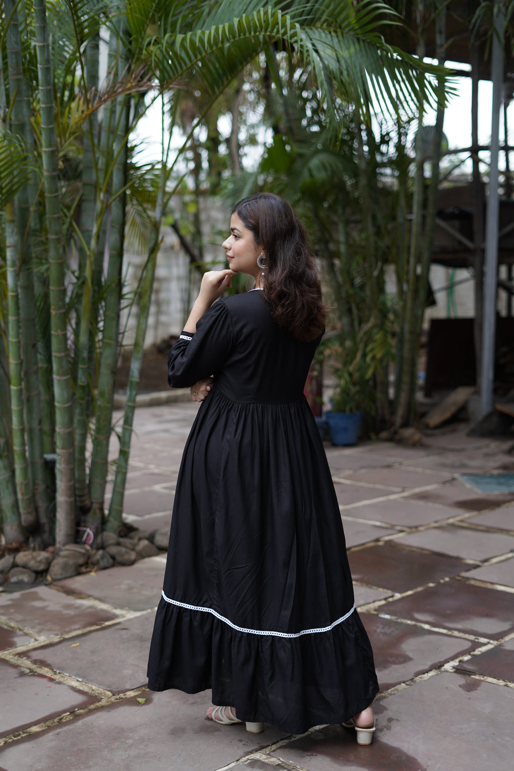 Midnight Muse Fit & Flare Maxi Dress
