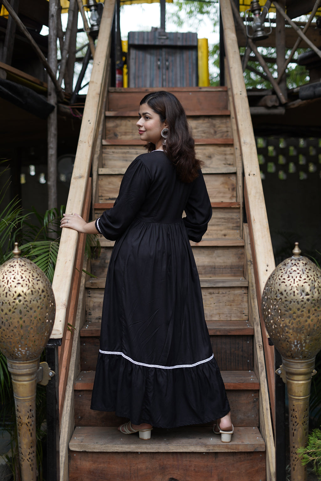 Midnight Muse Fit & Flare Maxi Dress