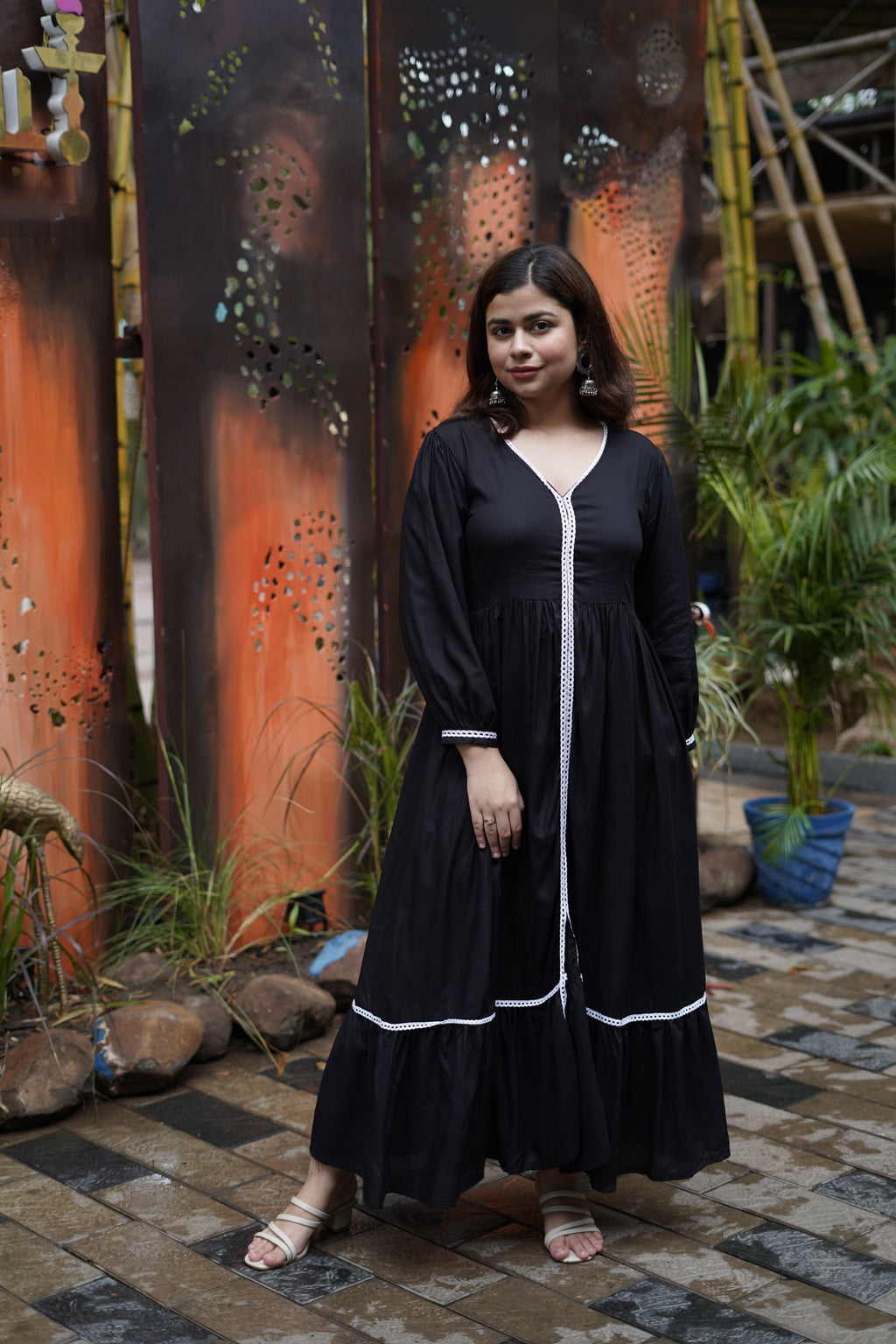 Midnight Muse Fit & Flare Maxi Dress