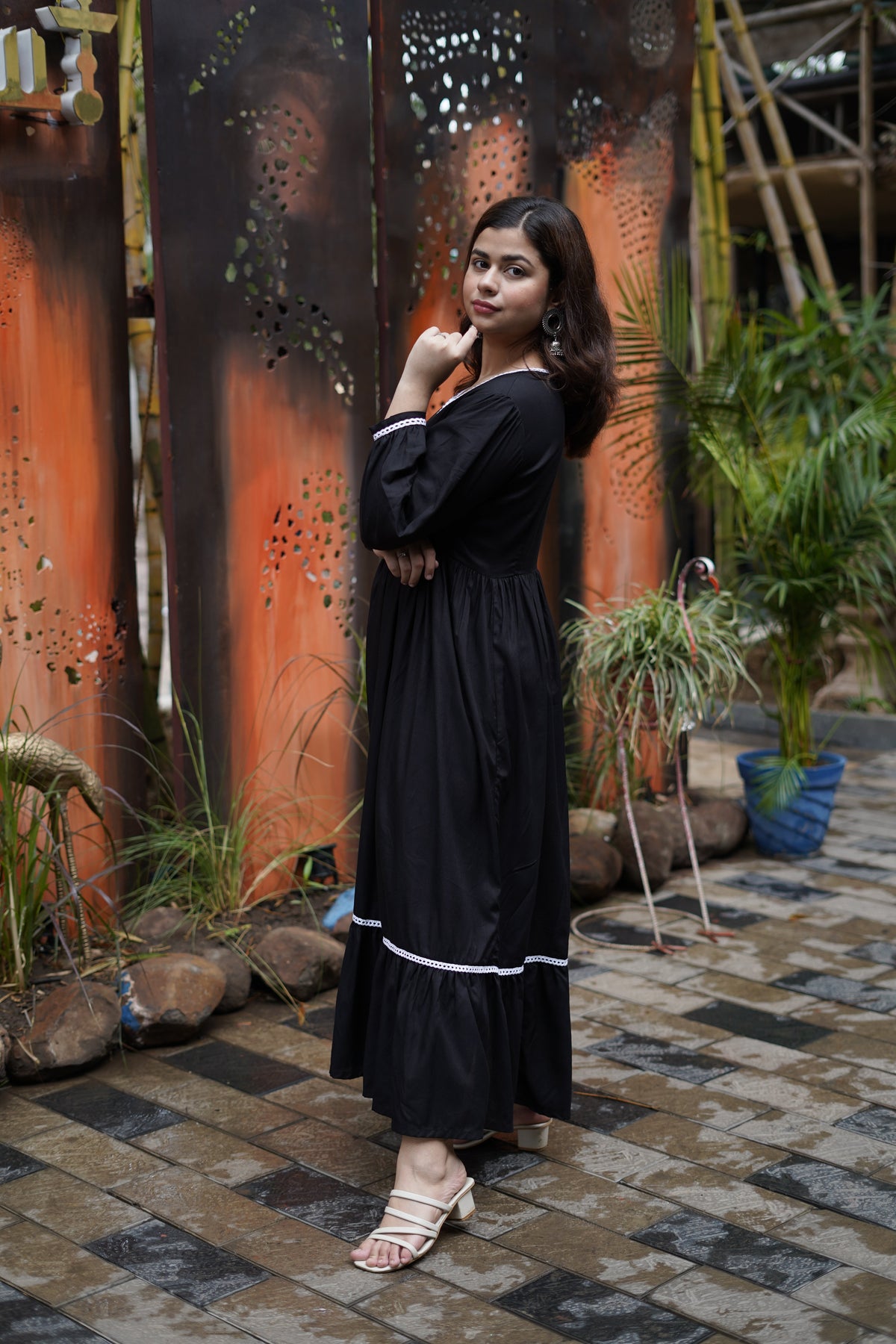 Midnight Muse Fit & Flare Maxi Dress