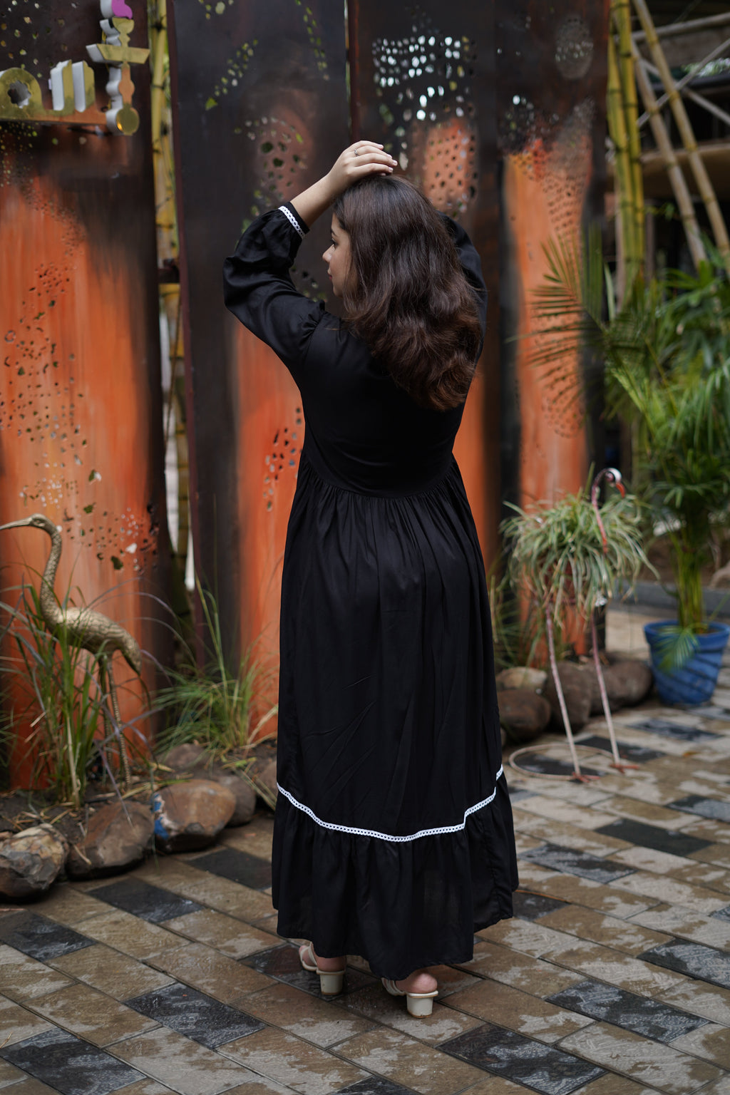 Midnight Muse Fit & Flare Maxi Dress