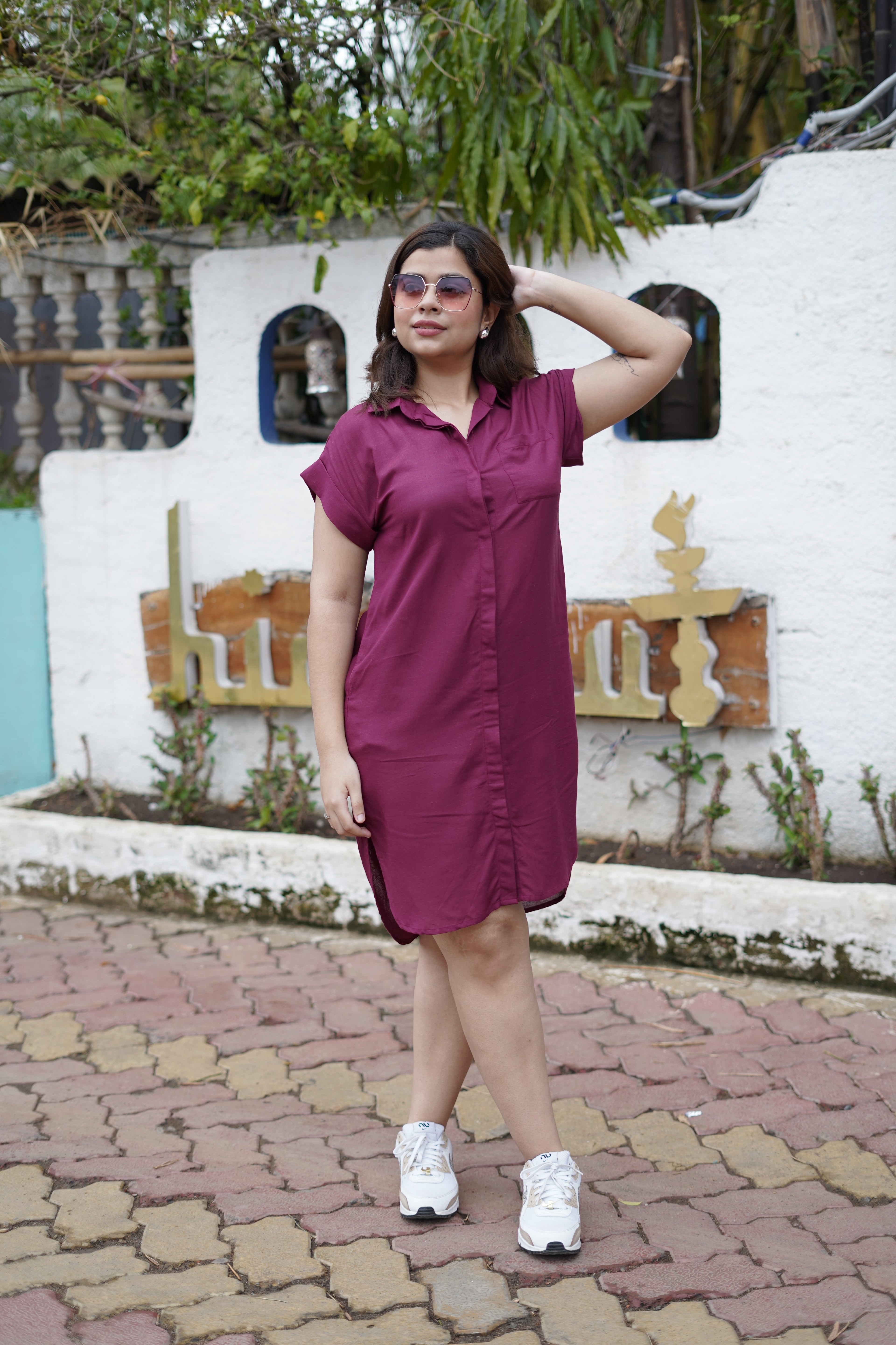 Breezy Linen Shirt Dress