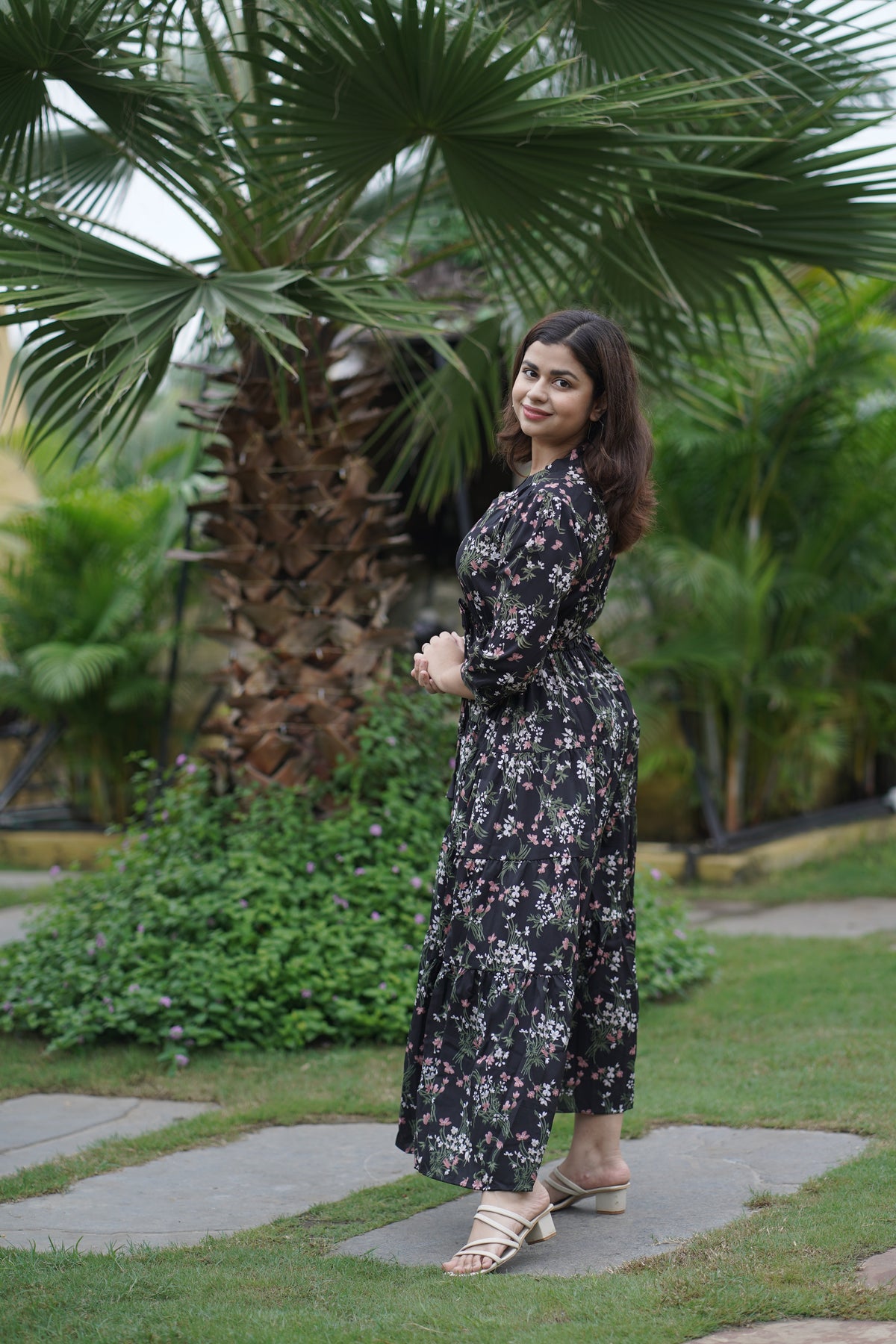 Black Garden Grace Maxi Dress