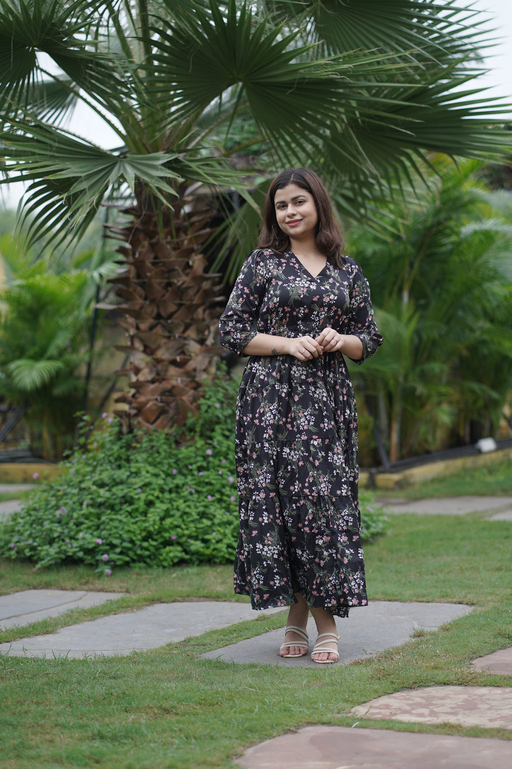 Black Garden Grace Maxi Dress