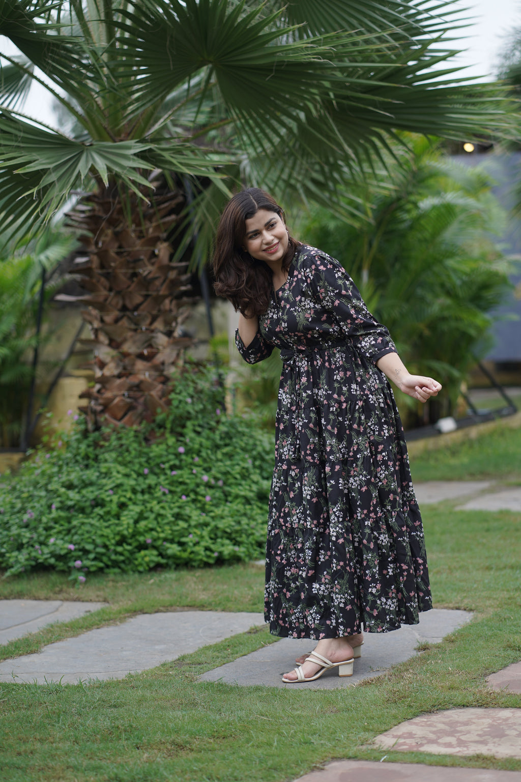 Black Garden Grace Maxi Dress