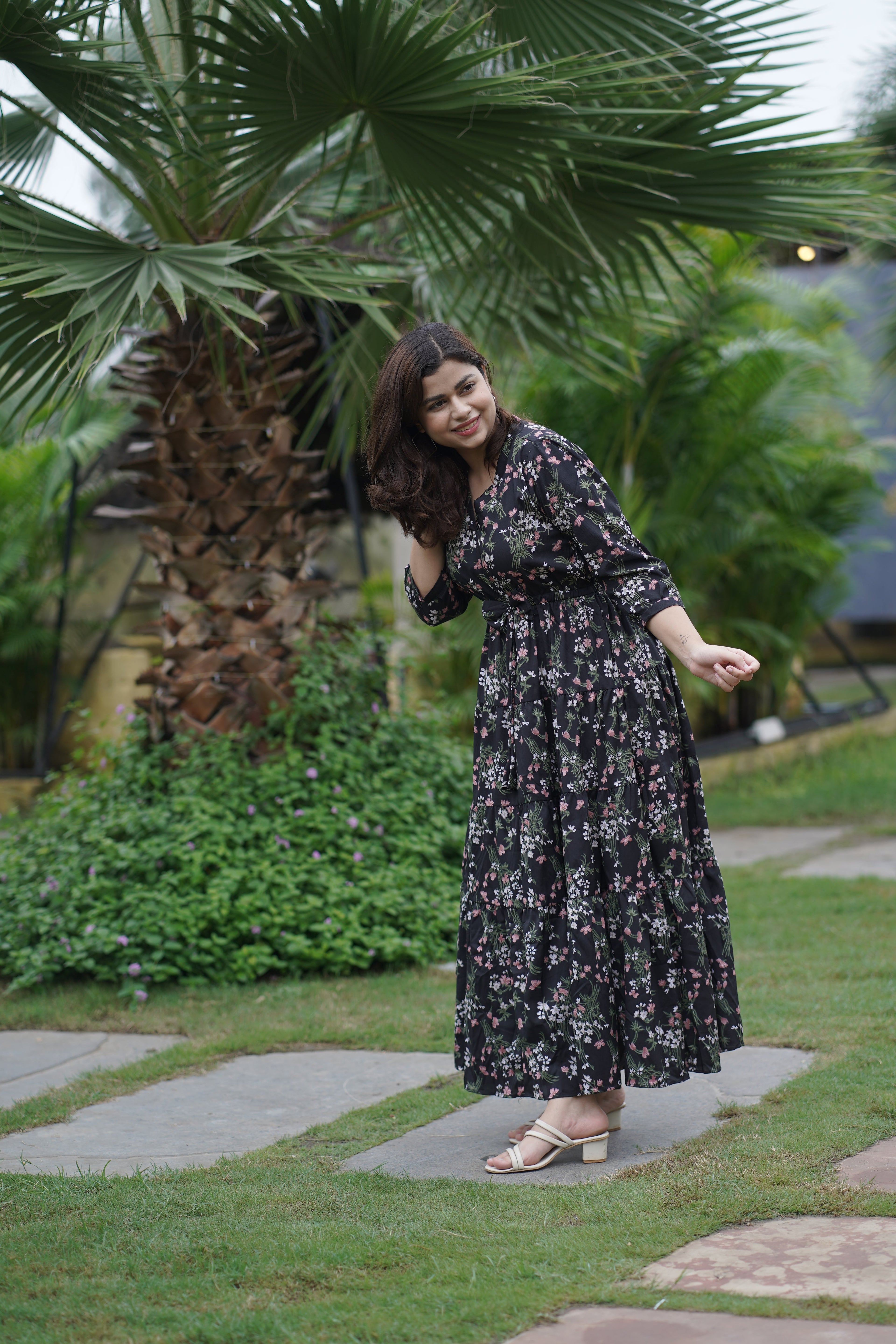 Black Garden Grace Maxi Dress