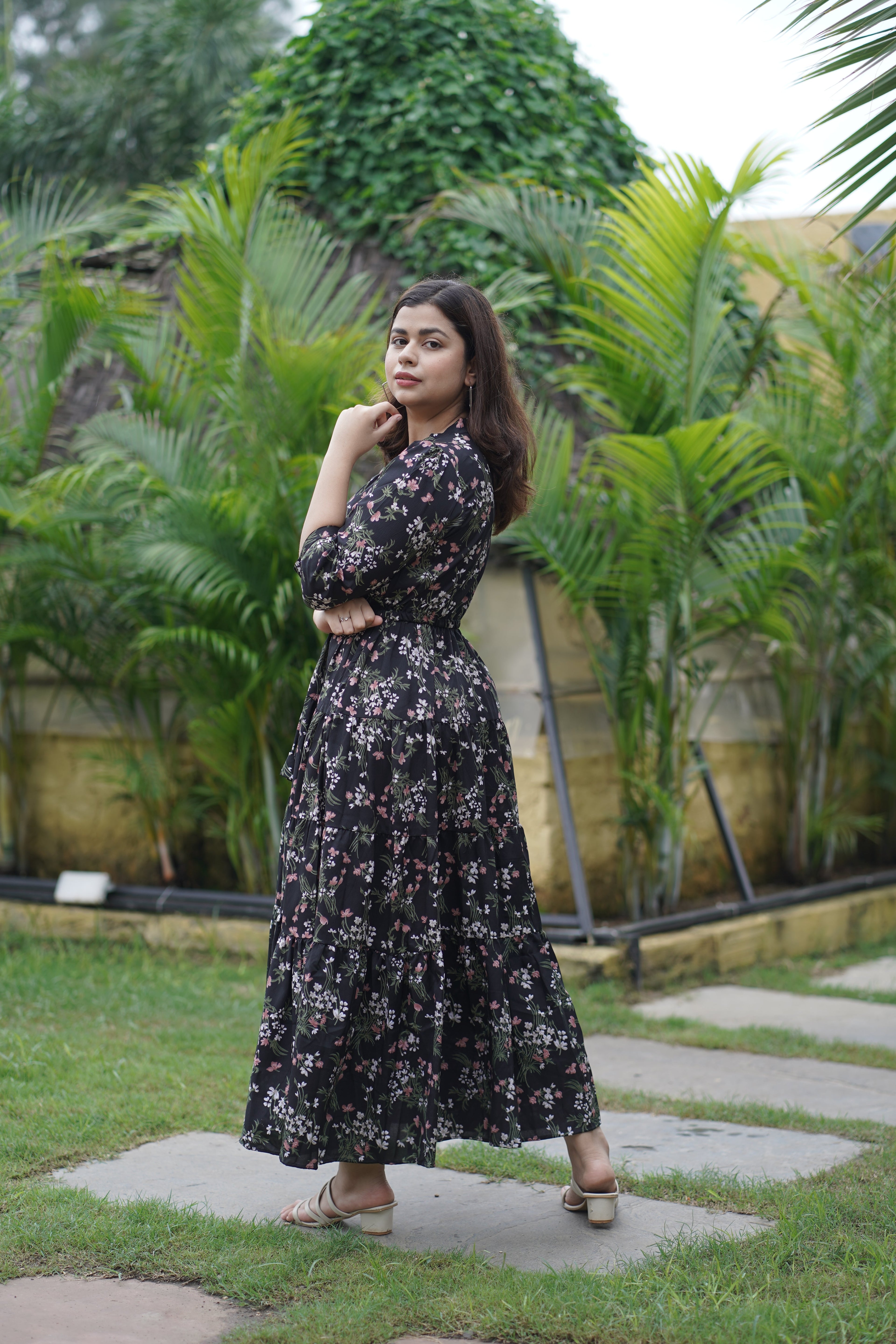 Black Garden Grace Maxi Dress