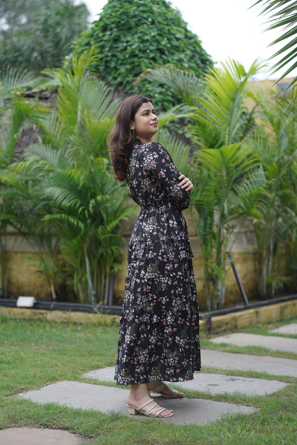 Black Garden Grace Maxi Dress