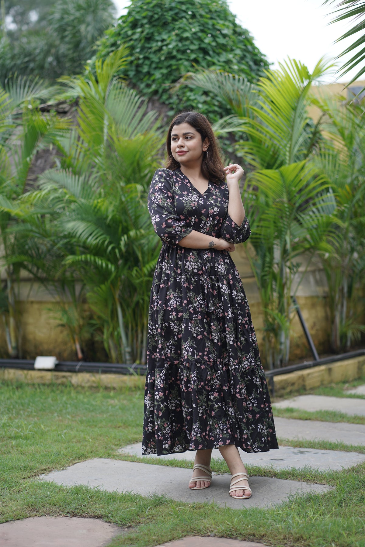 Black Garden Grace Maxi Dress