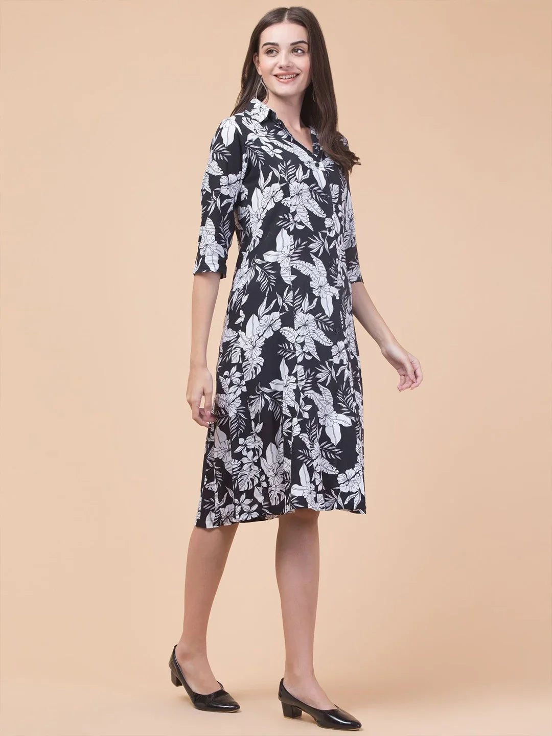 Classic Rayon Shirt Dress