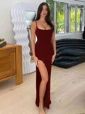 Gorgeous Maroon Bodycon Cami Dress
