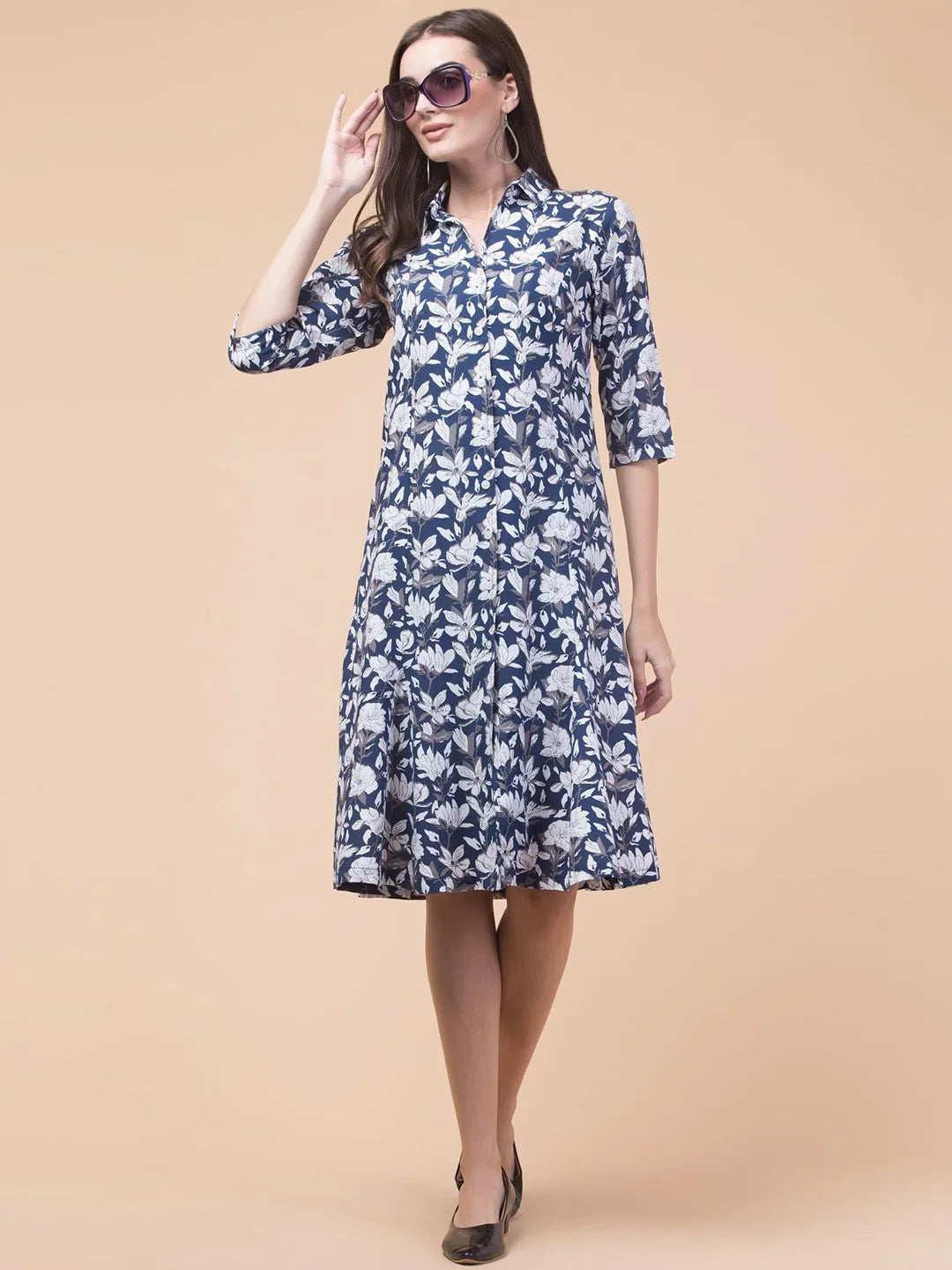 Classic Rayon Shirt Dress
