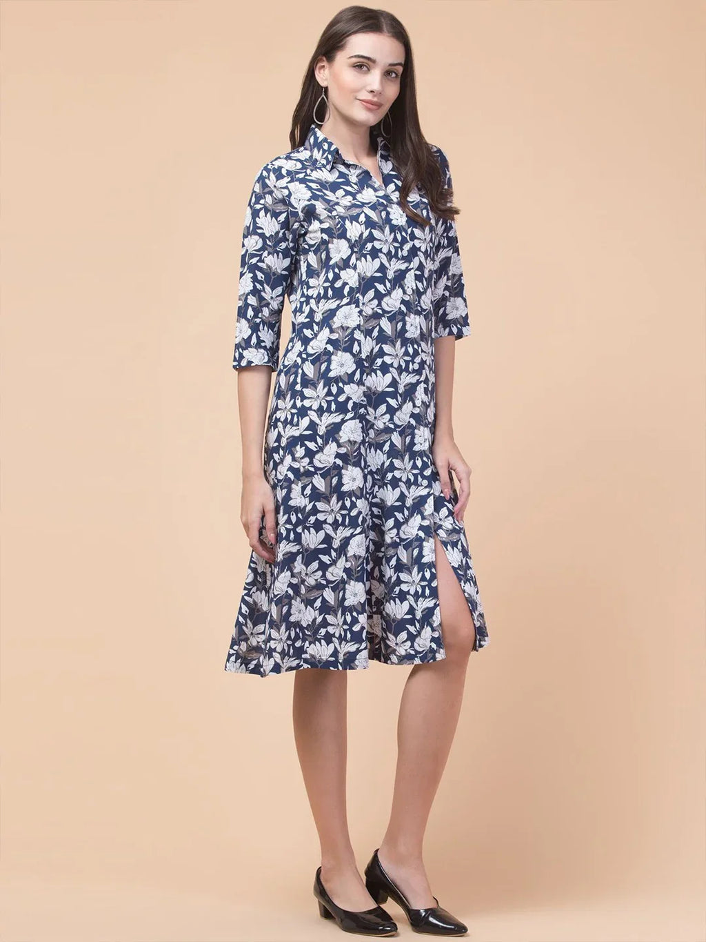 Classic Rayon Shirt Dress