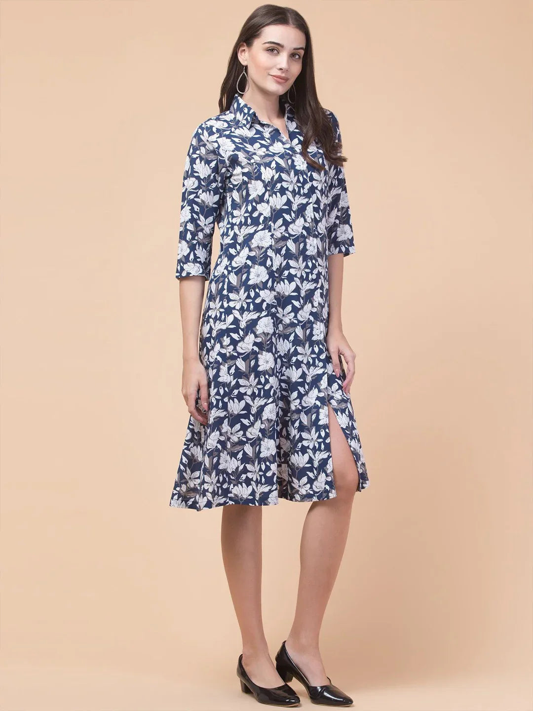 Classic Rayon Shirt Dress