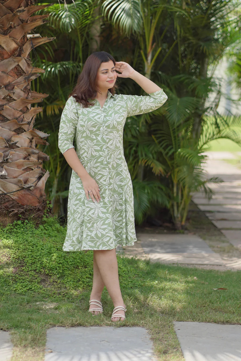Classic Rayon Shirt Dress